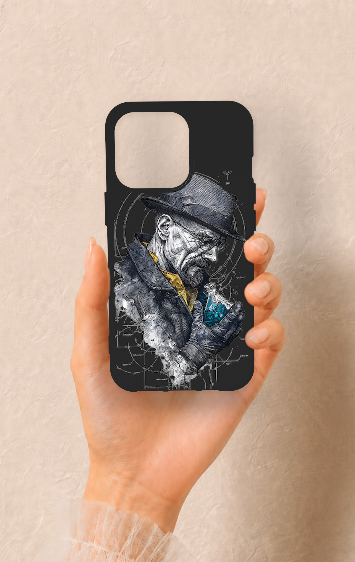 iPhone 13 Pro Uyumlu Walter White Desenli Silikon Kılıf
