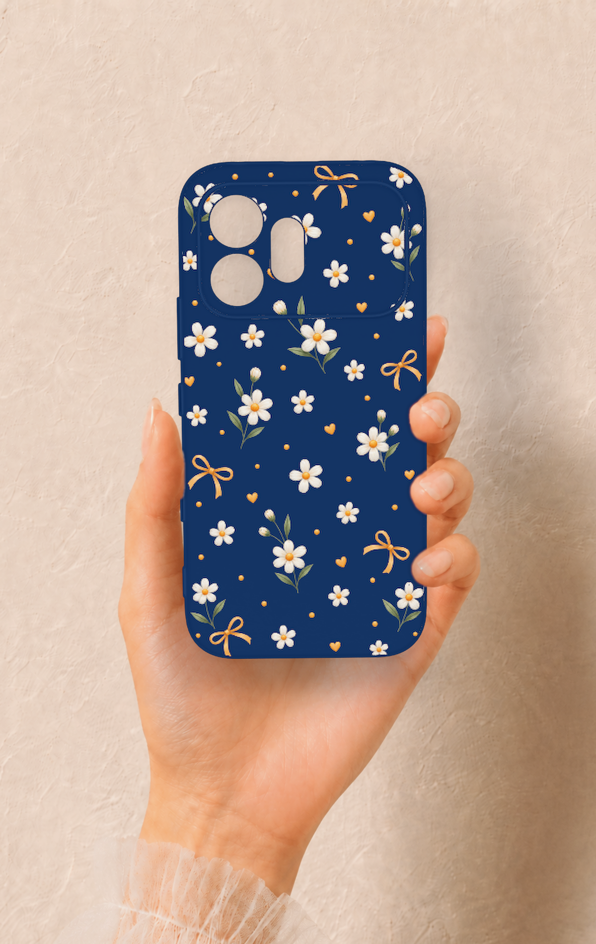 Honor 600 Uyumlu Papatya Fiyonk Desenli Silikon Kılıf