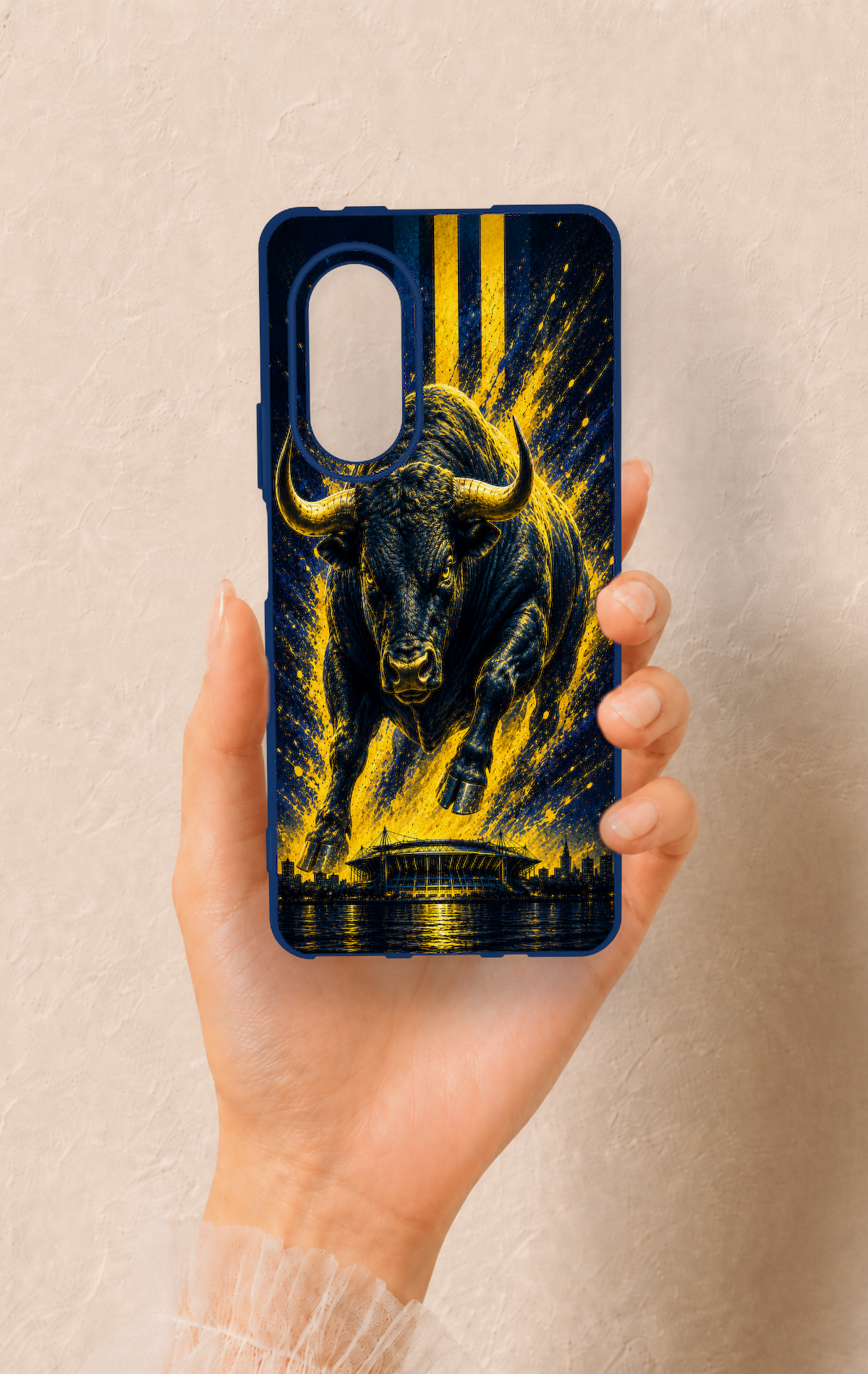 Huawei Nova 9Se Uyumlu Kadiköy Boğası Desenli Silikon Kılıf