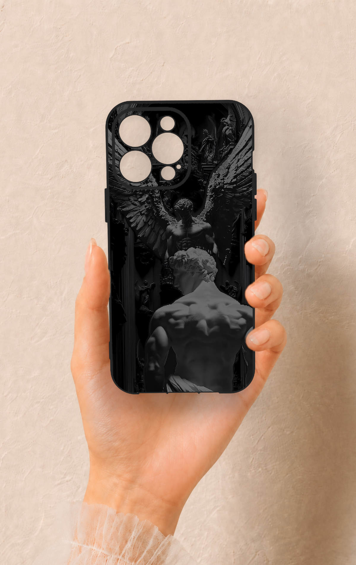 iPhone 14 Pro Max Uyumlu Icarus Desenli Silikon Kılıf