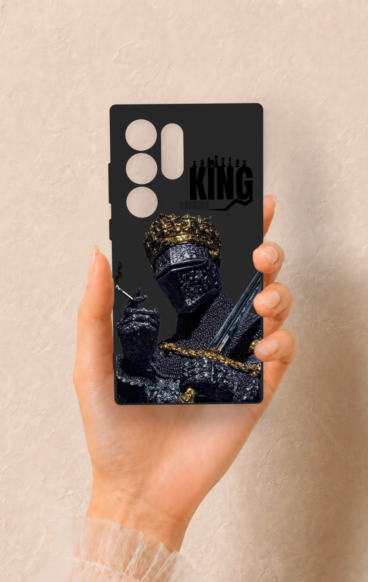 Samsung S24 Ultra Uyumlu King Desenli Silikon Kılıf
