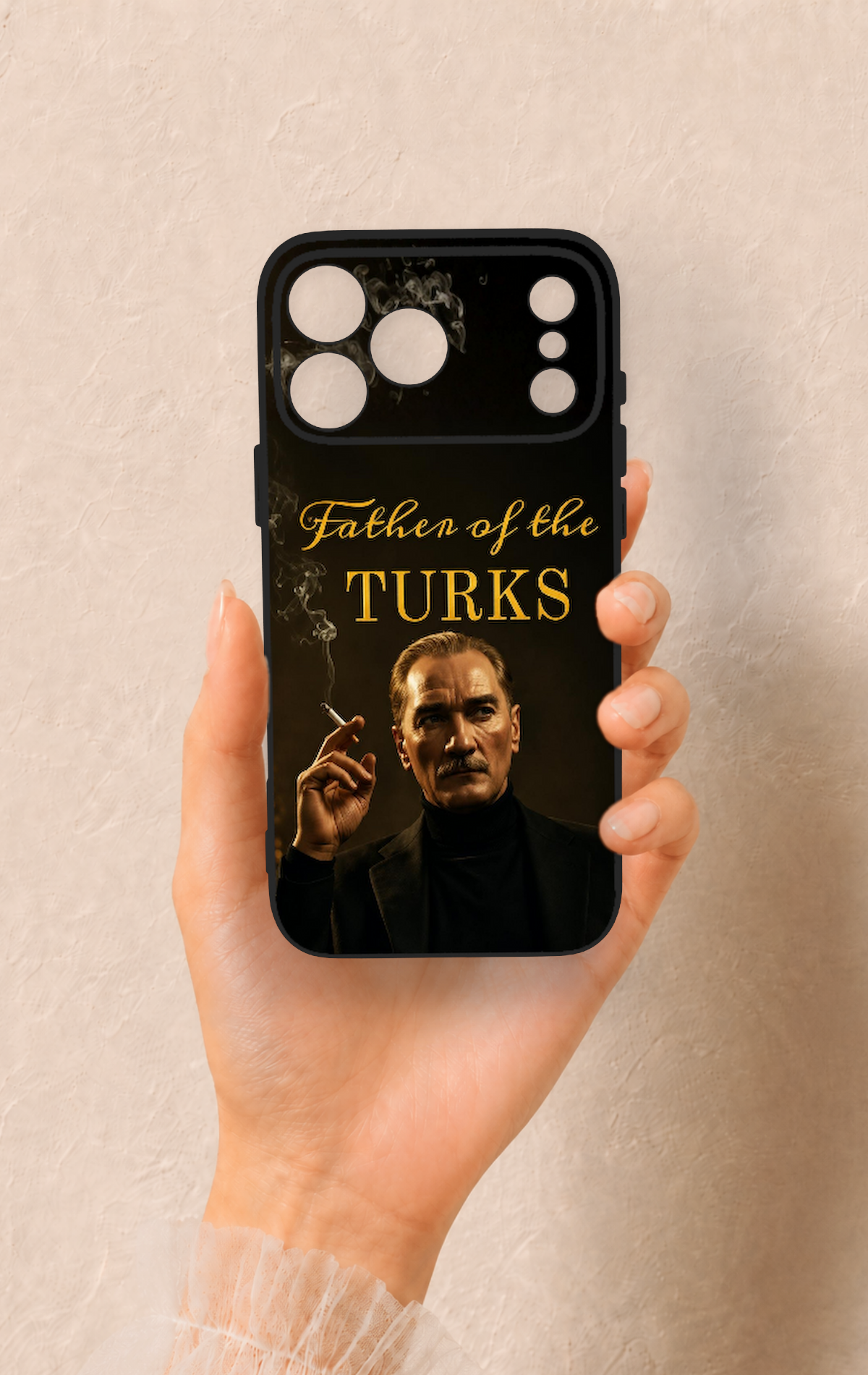 iPhone 17 Pro Max Uyumlu Father Of The Turks Desenli Silikon Kılıf