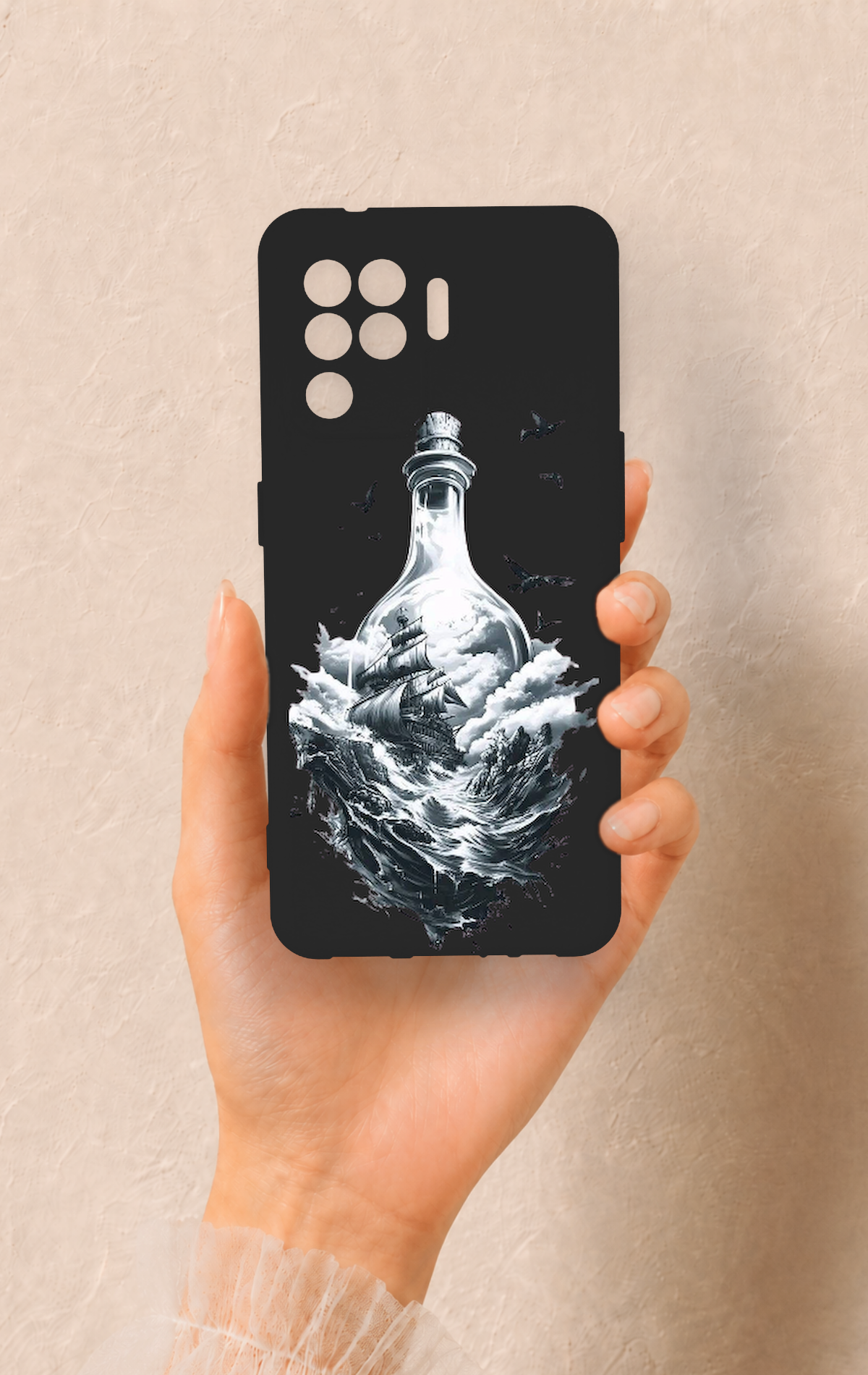 Oppo Reno 5 Lite Uyumlu Secret Sea Desenli Silikon Kılıf