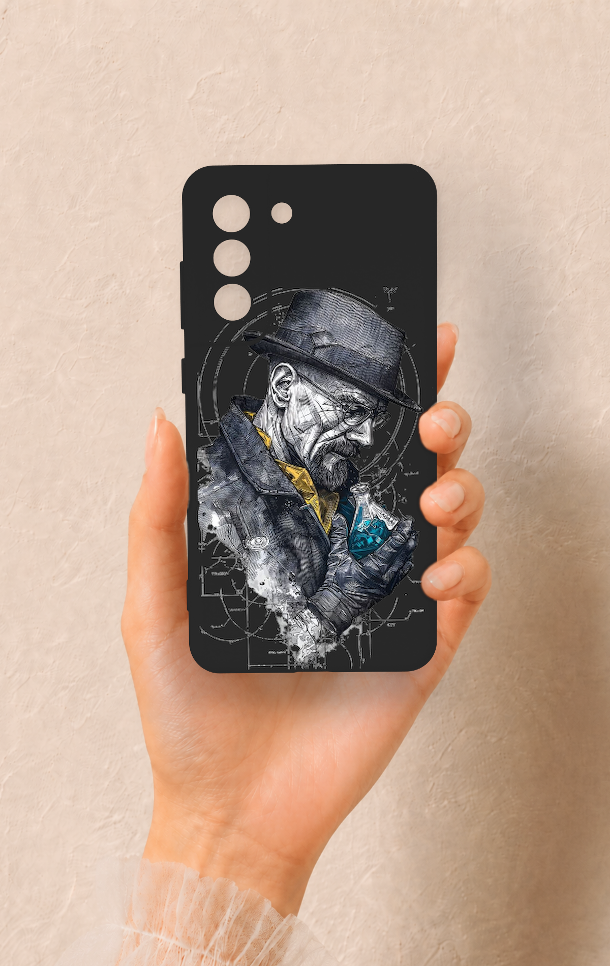 Samsung-S21FE Uyumlu Walter White Desenli Silikon Kılıf