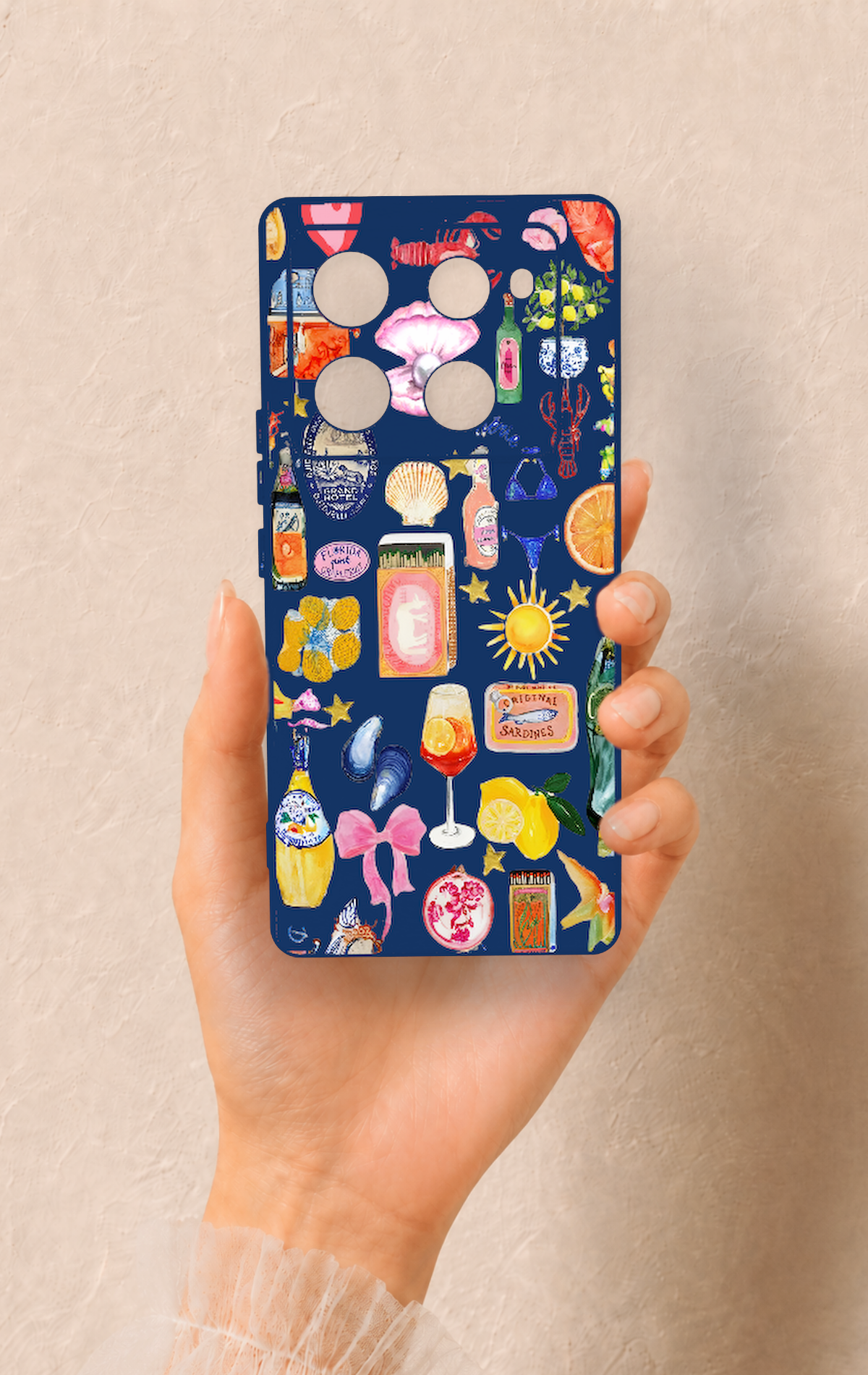 İnfinix Note 40 Pro Uyumlu Summer Desenli Silikon Kılıf