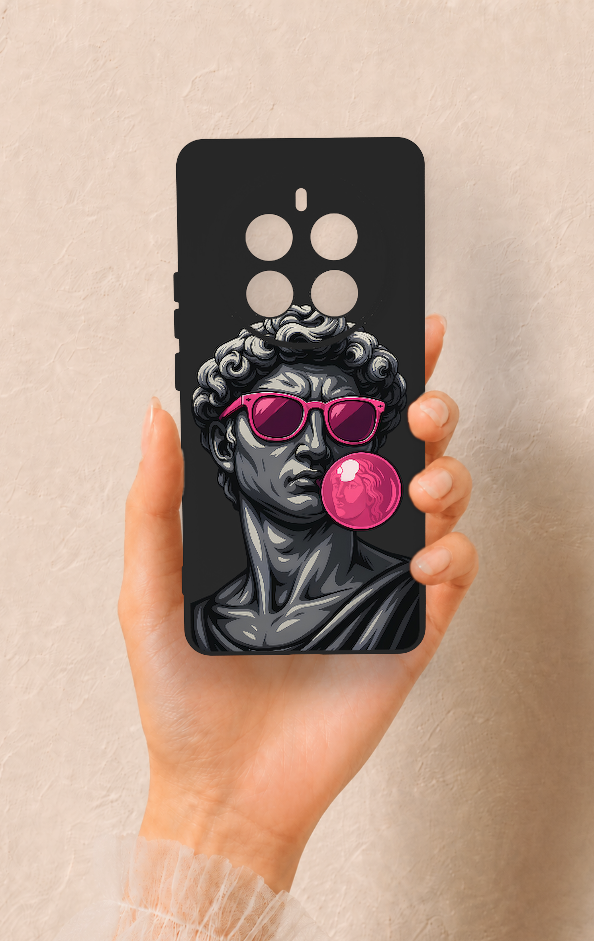 Realme 12 Pro Uyumlu Pop David Desenli Silikon Kılıf