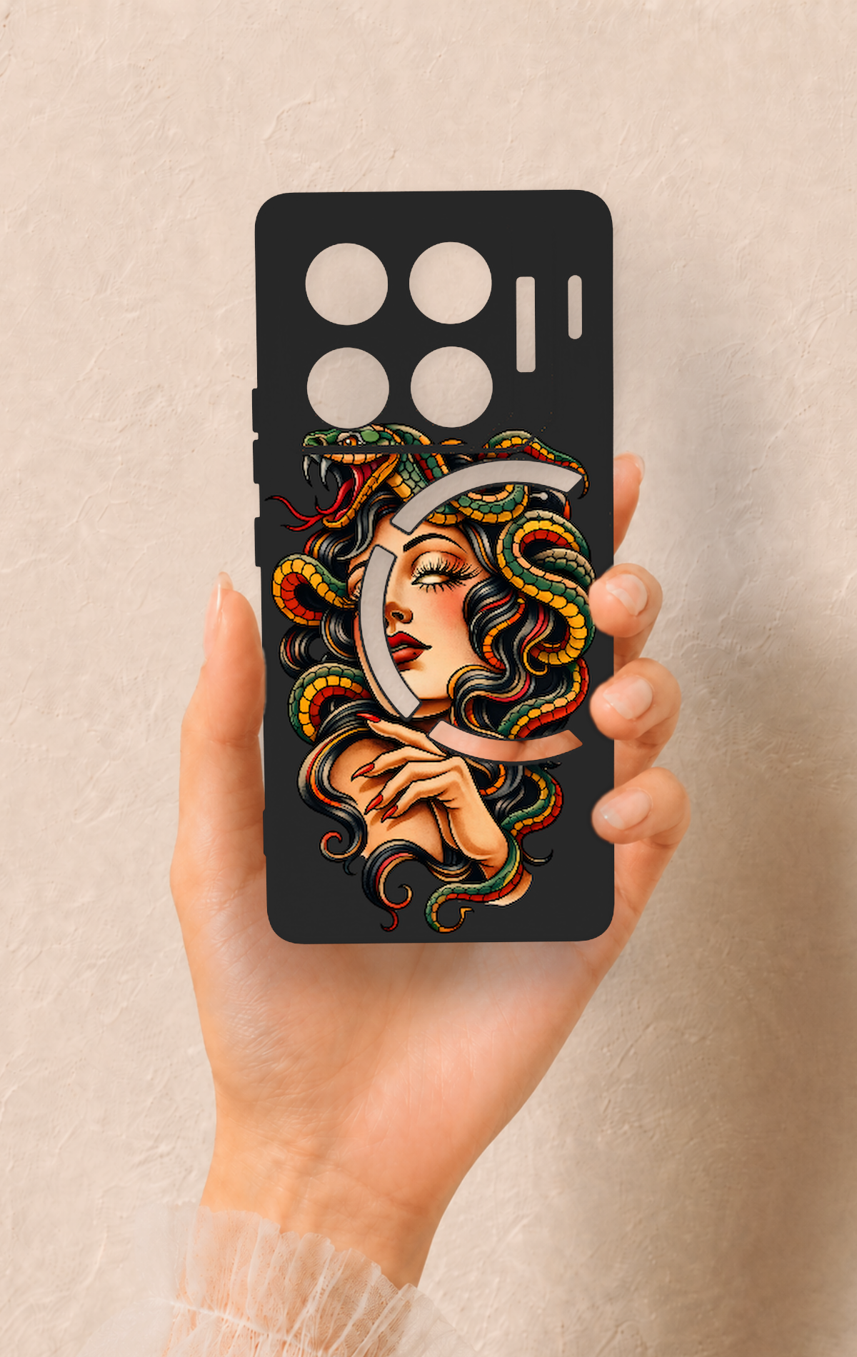 İnfinix Gt 20 Pro Uyumlu Medusa Desenli Silikon Kılıf