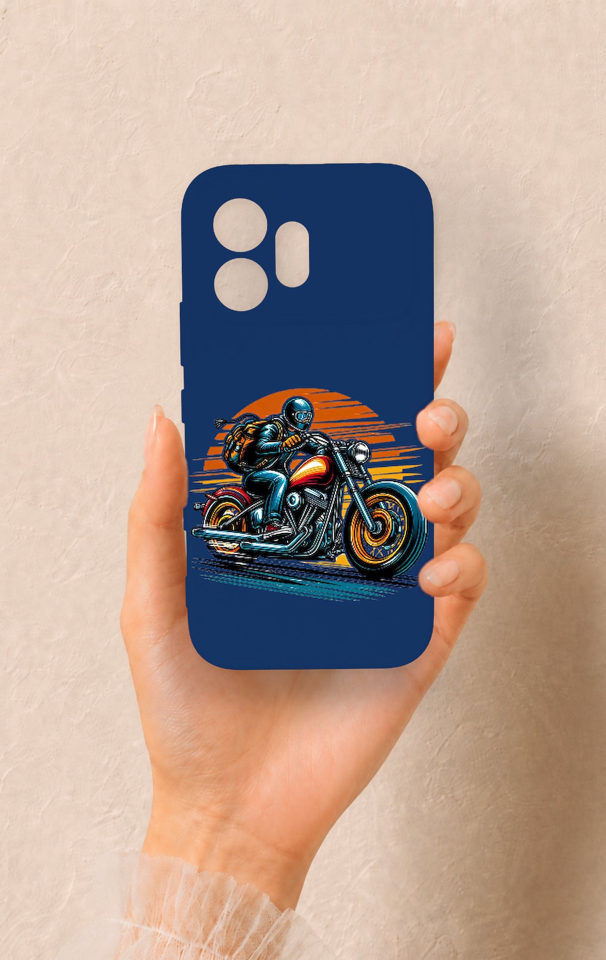Honor 600 Uyumlu Moto Rider Desenli Silikon Kılıf