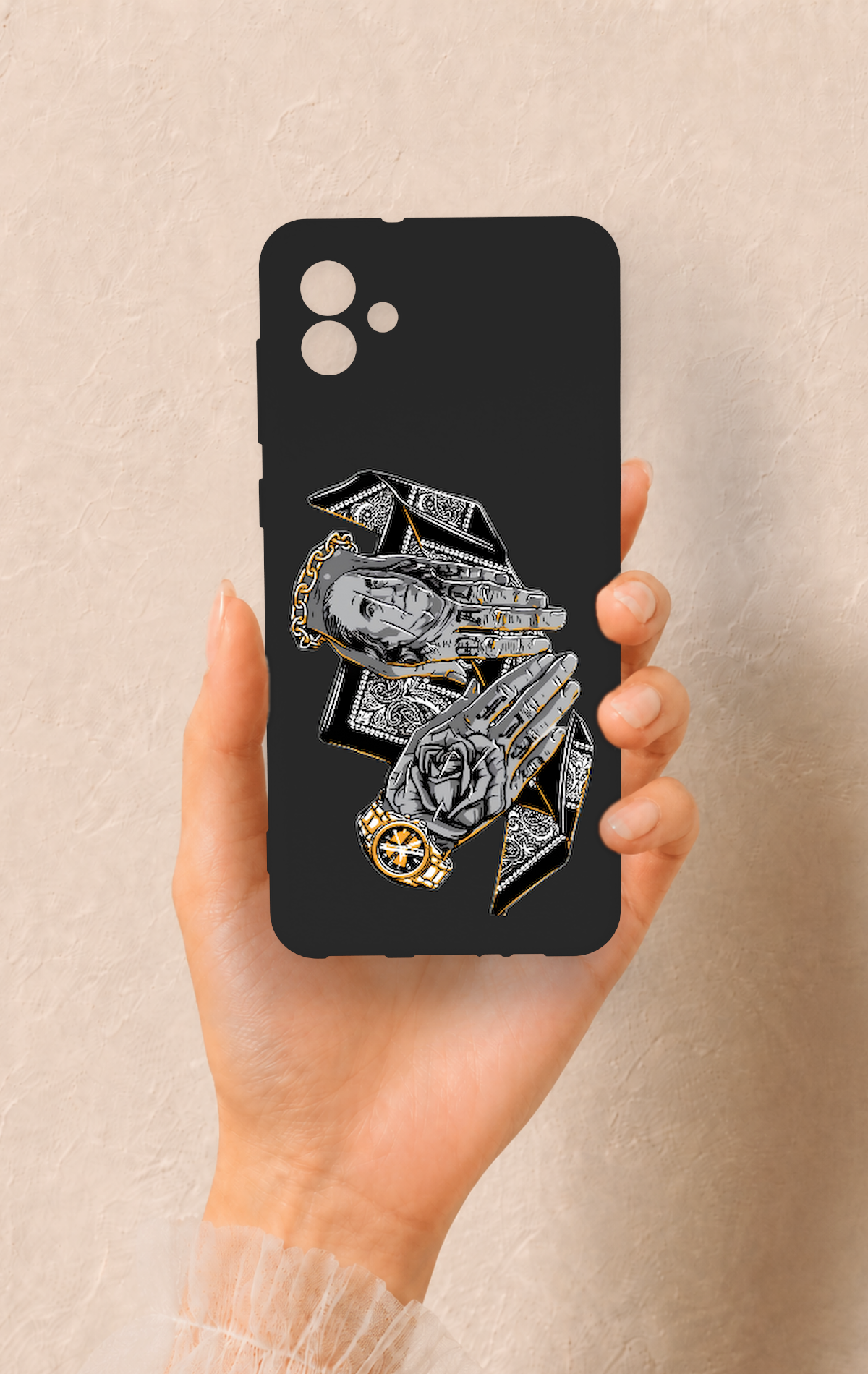 Samsung A04 Uyumlu Self Made Desenli Silikon Kılıf