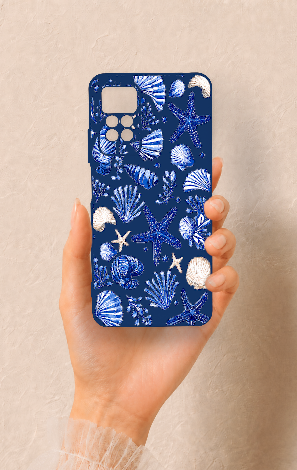 Redmi Note 11 Pro 4G Uyumlu Deniz Kabuğu Desenli Silikon Kılıf