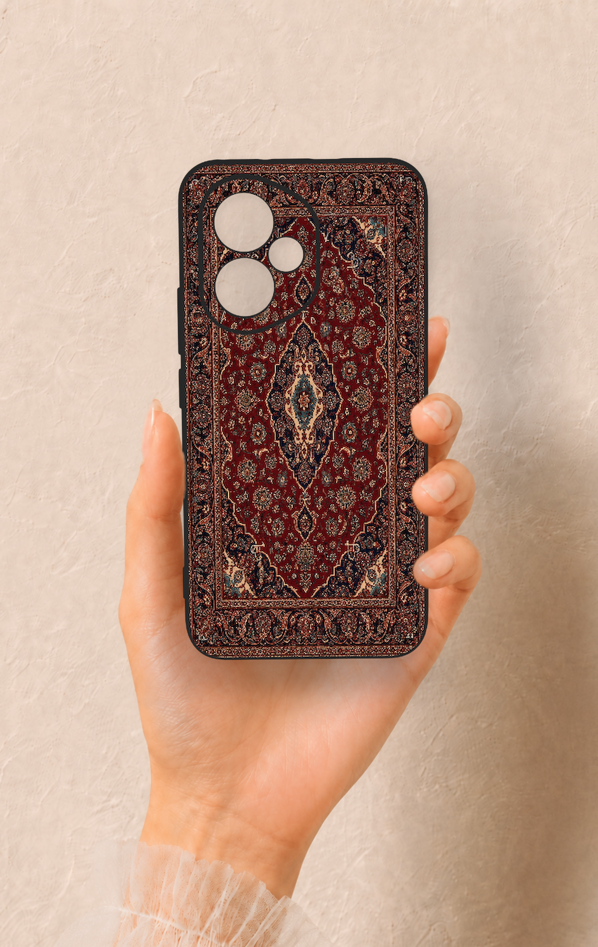 Honor 400 Uyumlu Acem Halı Desenli Silikon Kılıf