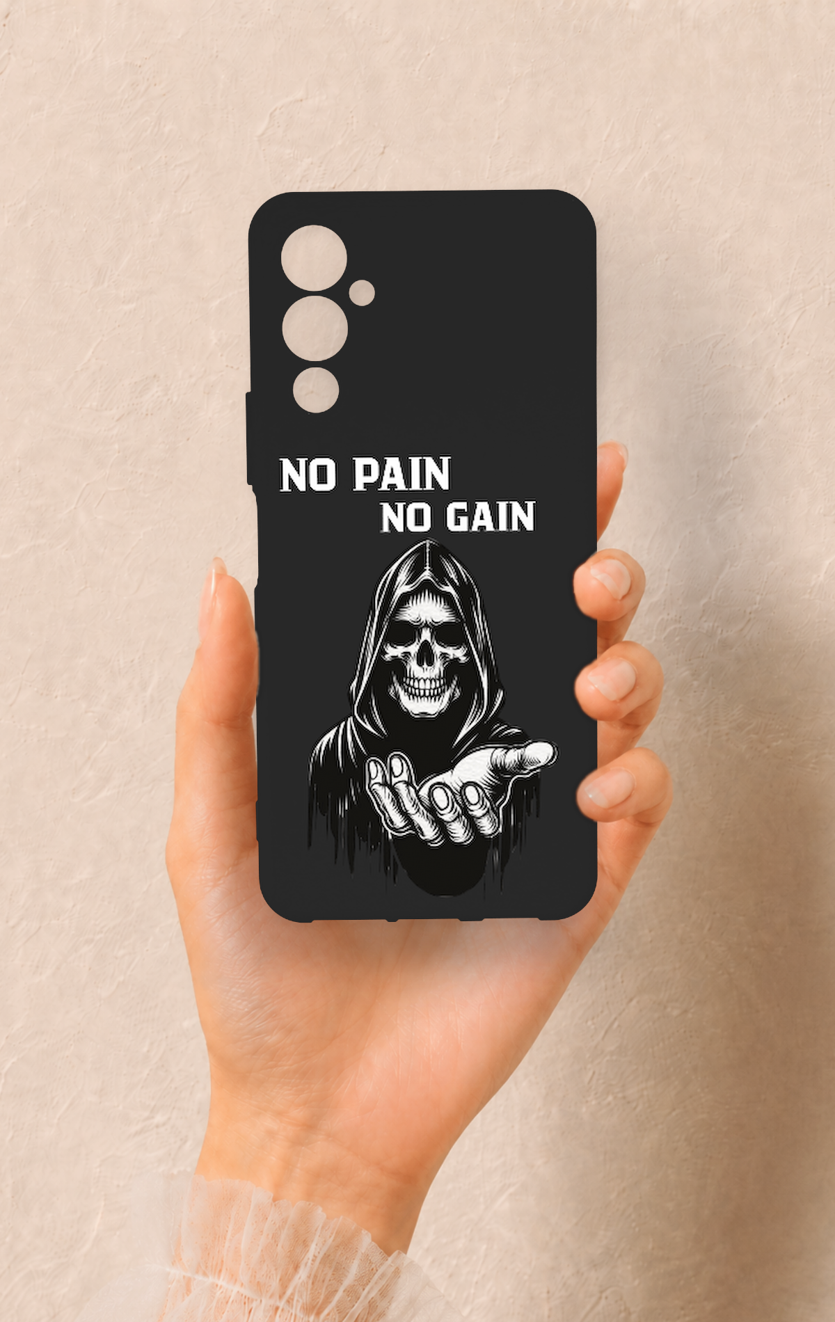Tecno Pova Neo 4 Uyumlu No Pain No Gain Desenli Silikon Kılıf