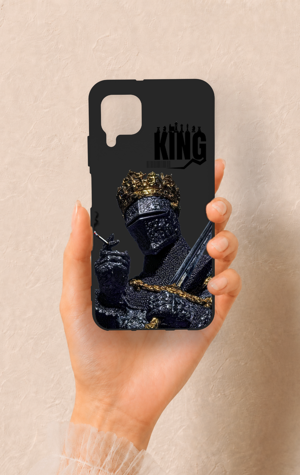 Huawei P40 Lite Uyumlu King Desenli Silikon Kılıf