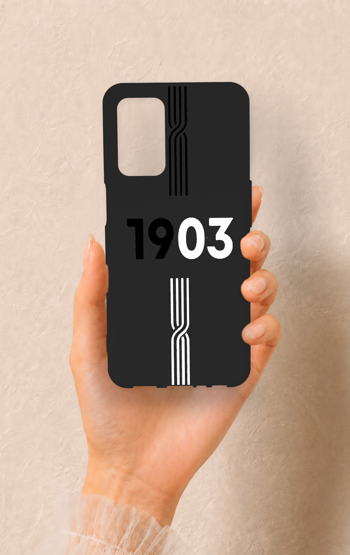 Oppo A55 Uyumlu 1903 Kemer Desenli Silikon Kılıf