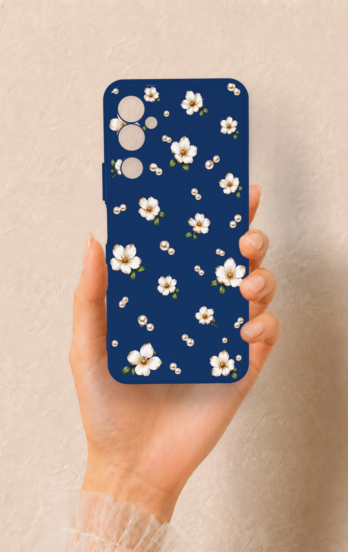 Tecno Pova Neo 2 Uyumlu Papatya İnci Desenli Silikon Kılıf