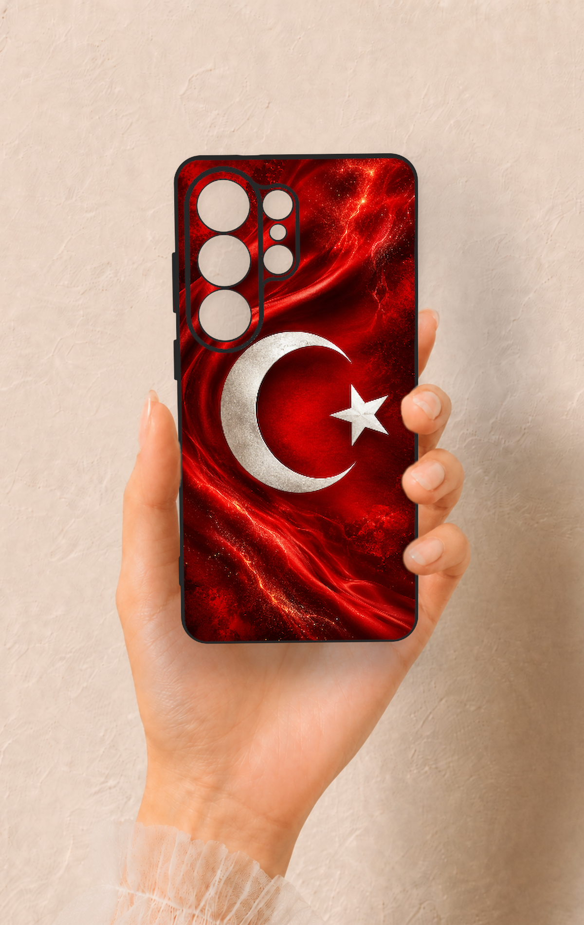 Samsung S26 Ultra Uyumlu Türk Bayrağı Desenli Silikon Kılıf