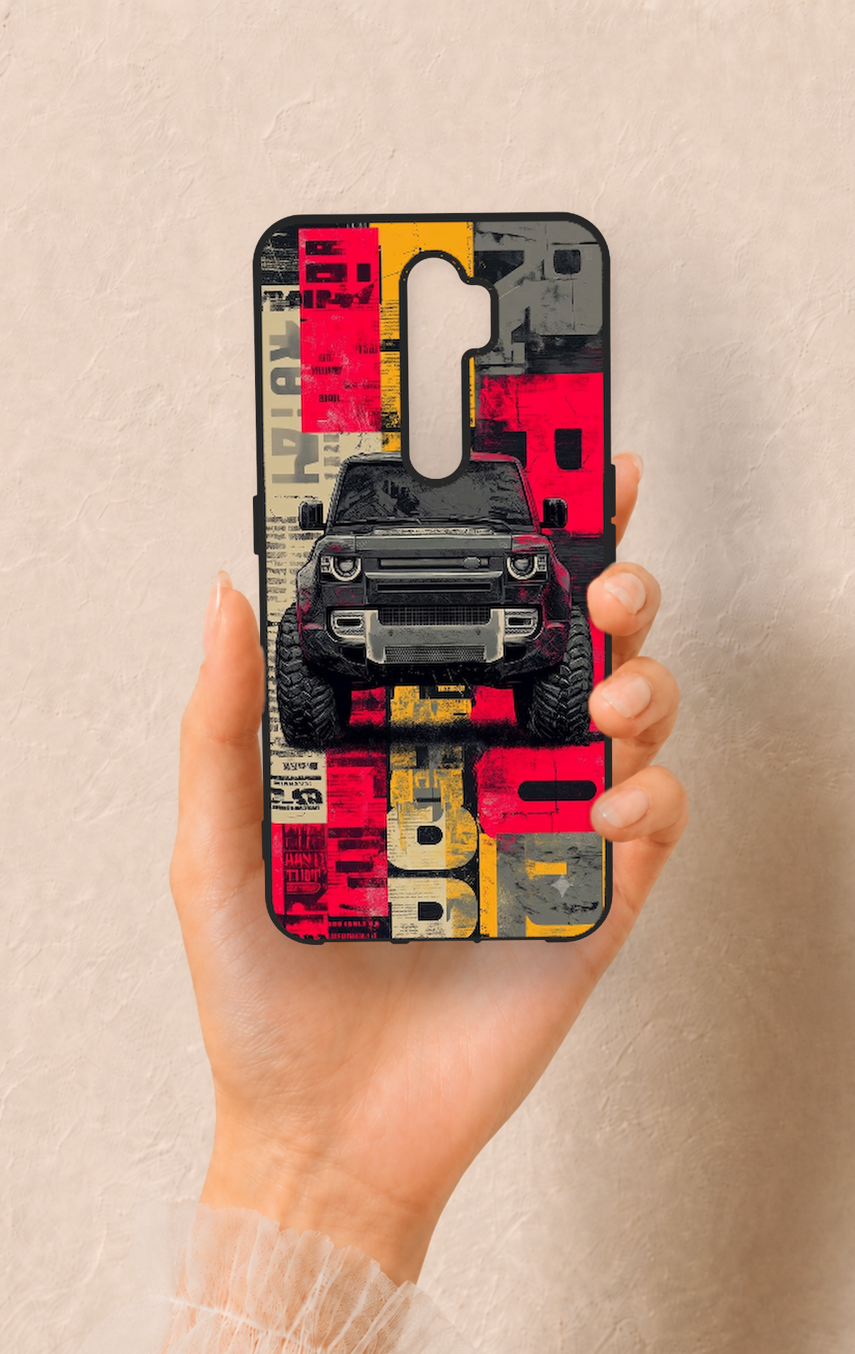 Oppo A5 2020 Uyumlu Defender Truck Desenli Silikon Kılıf