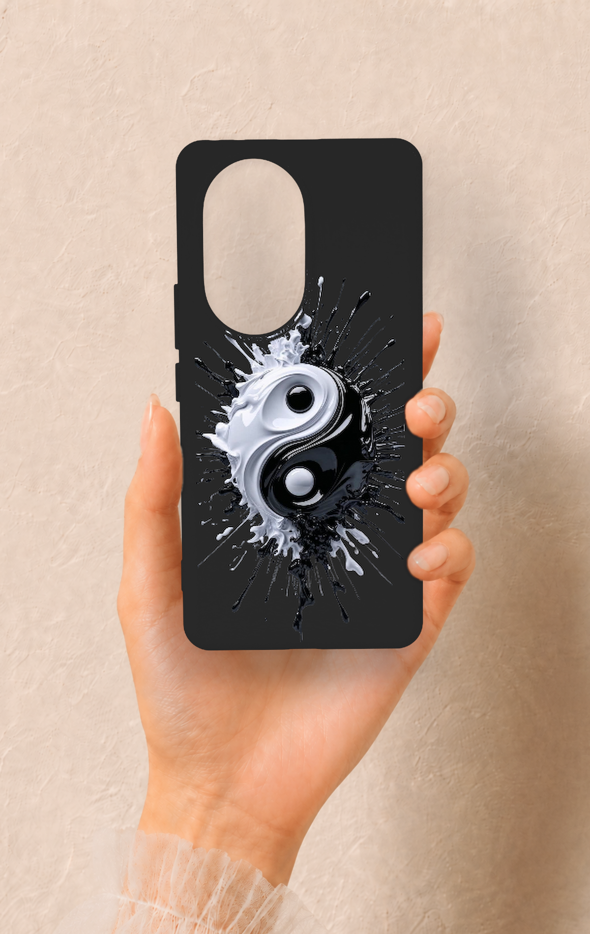 Honor 200 Pro 5G Uyumlu İyi ve Kötü Desenli Silikon Kılıf