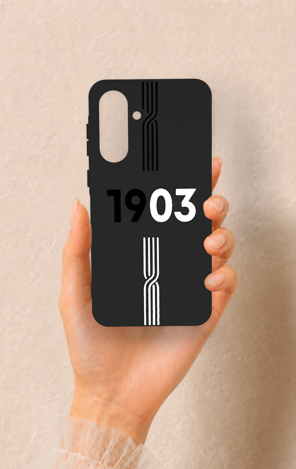 Samsung A56 Uyumlu 1903 Kemer Desenli Silikon Kılıf