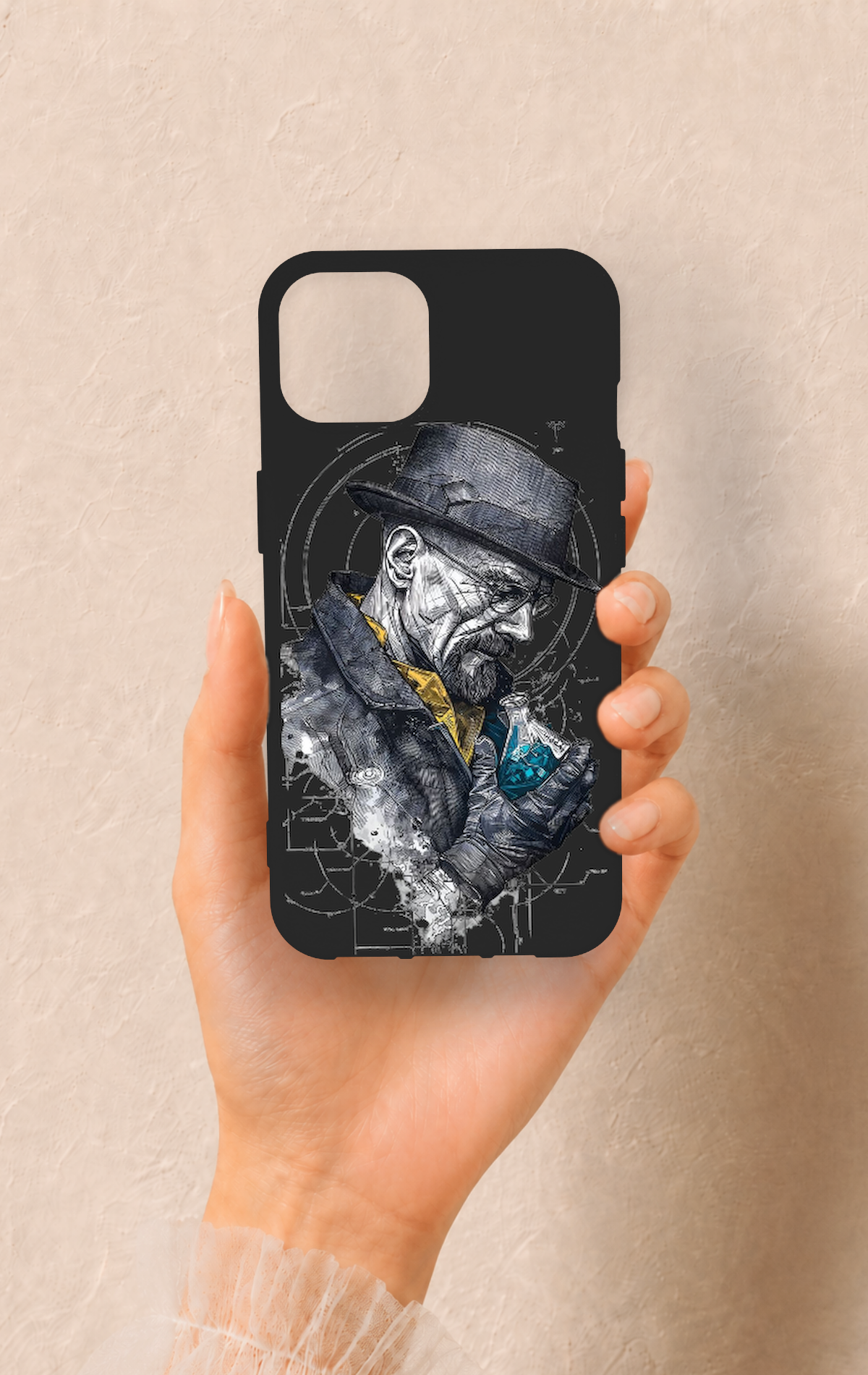 iPhone 14 Uyumlu Walter White Desenli Silikon Kılıf