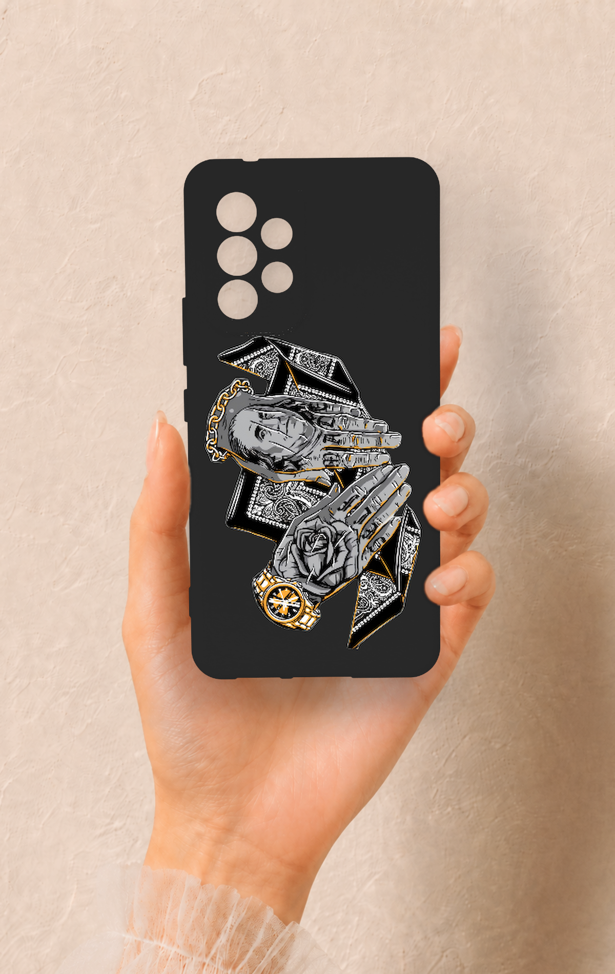 Samsung A53 Uyumlu Self Made Desenli Silikon Kılıf