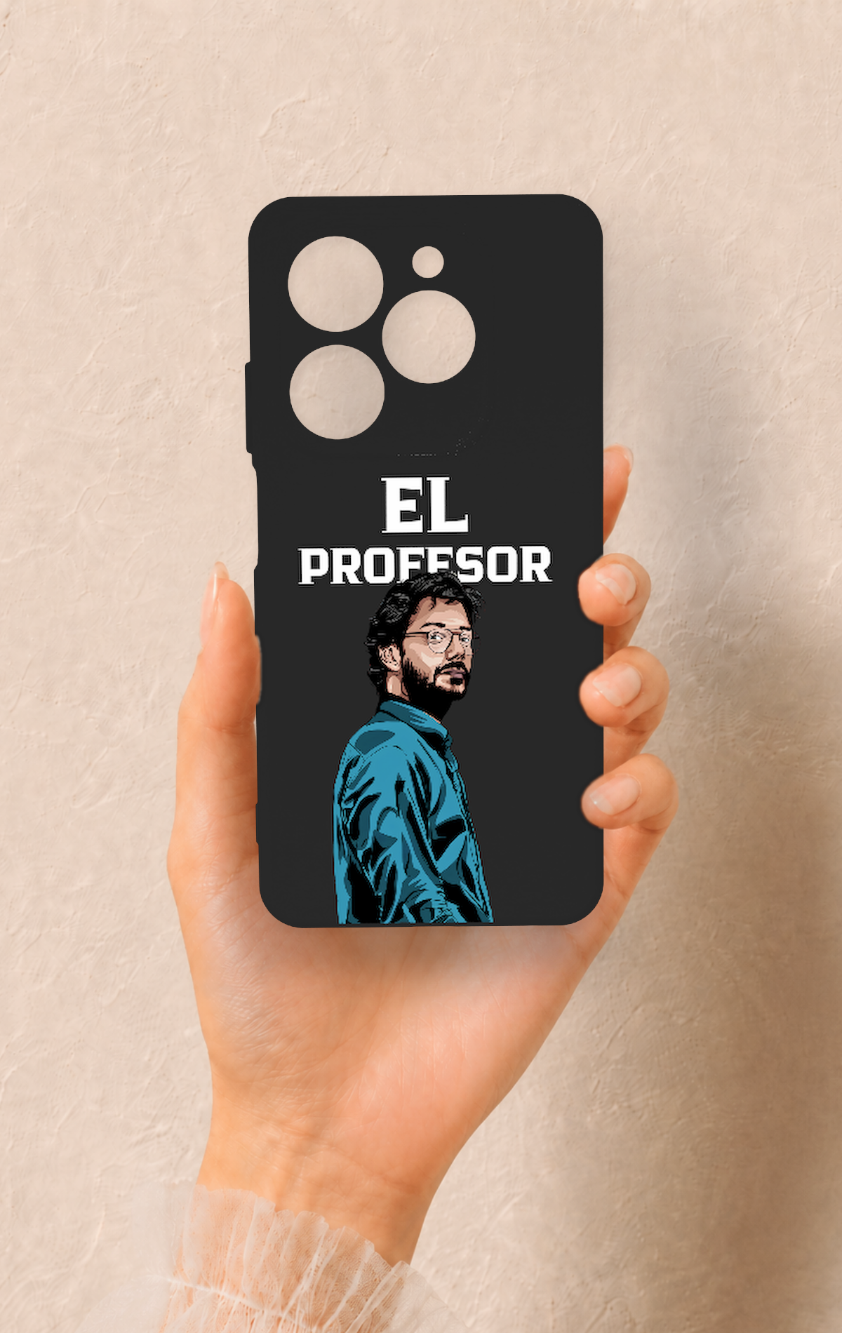 Tecno Spark 20C Uyumlu El Profesor Desenli Silikon Kılıf
