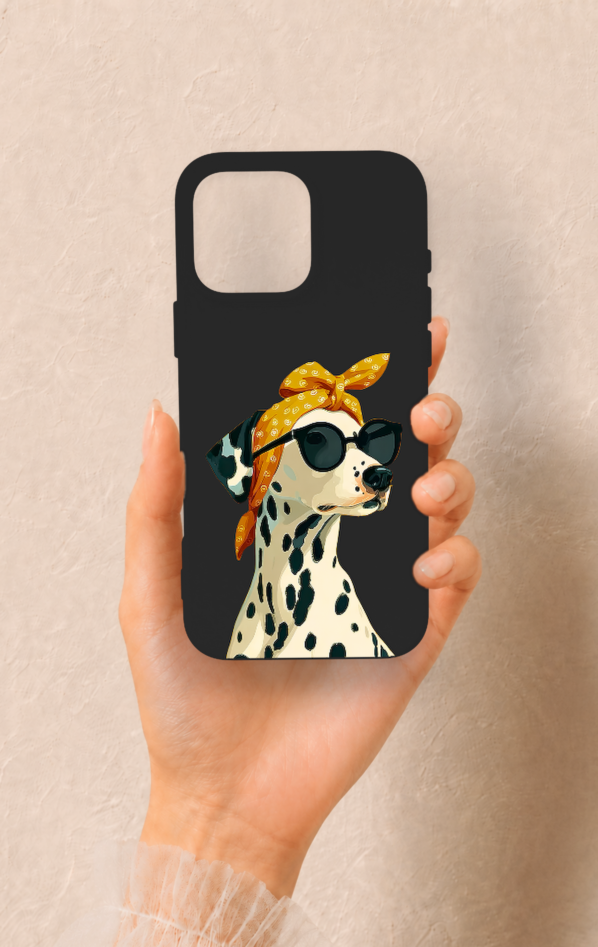 iPhone 16 Pro Max Uyumlu Cool Dalmaçyalı Desenli Silikon Kılıf