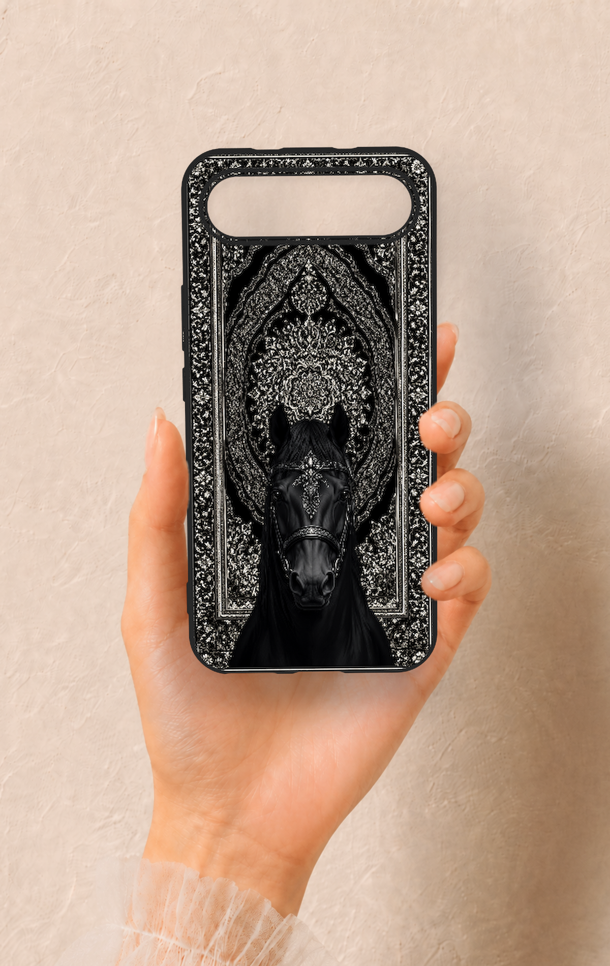 Tecno Spark Slim Uyumlu Etnik At Figürü Desenli Silikon Kılıf