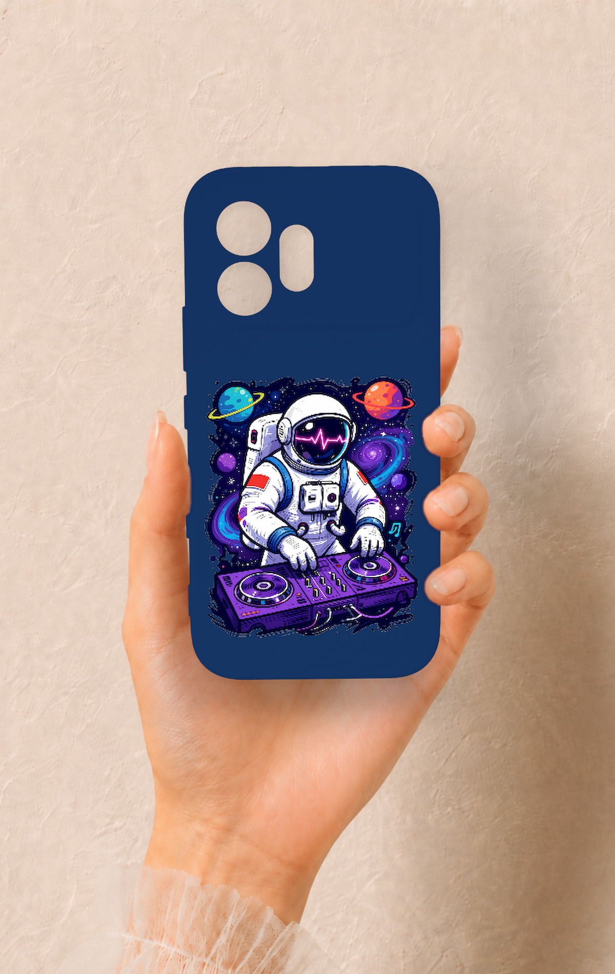 Honor 600 Uyumlu Astronot DJ Desenli Silikon Kılıf