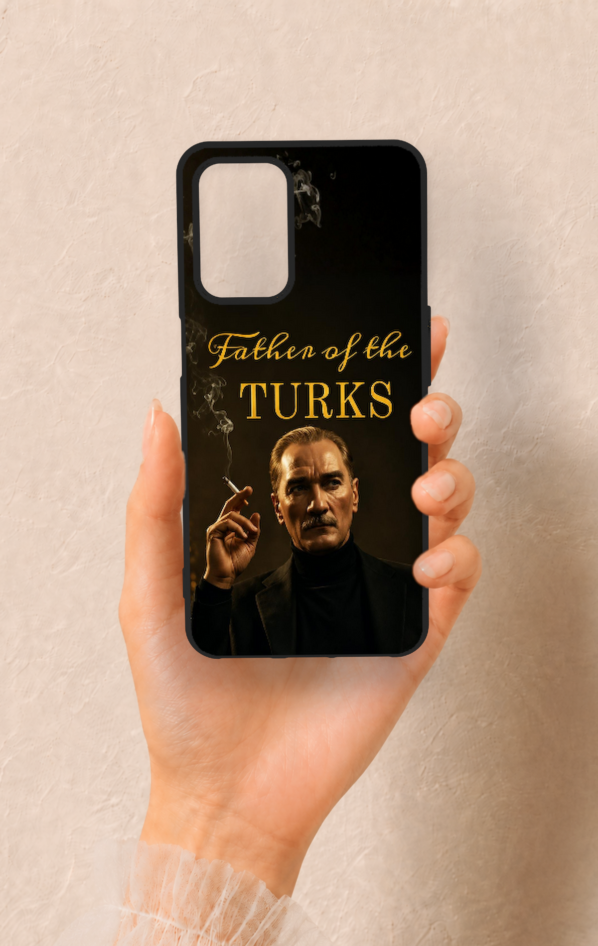 Oppo A54 Uyumlu Father Of The Turks Desenli Silikon Kılıf