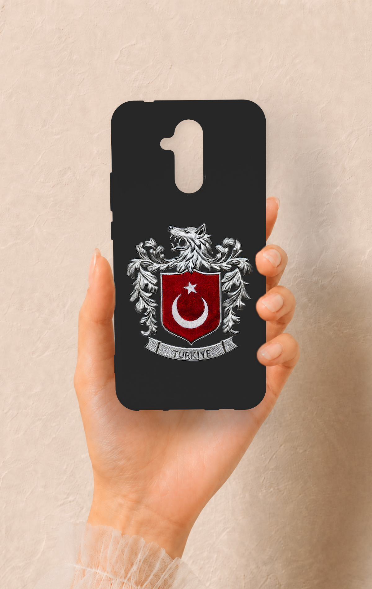 Huawei Mate 20 Lite Uyumlu Türk Arma Desenli Silikon Kılıf