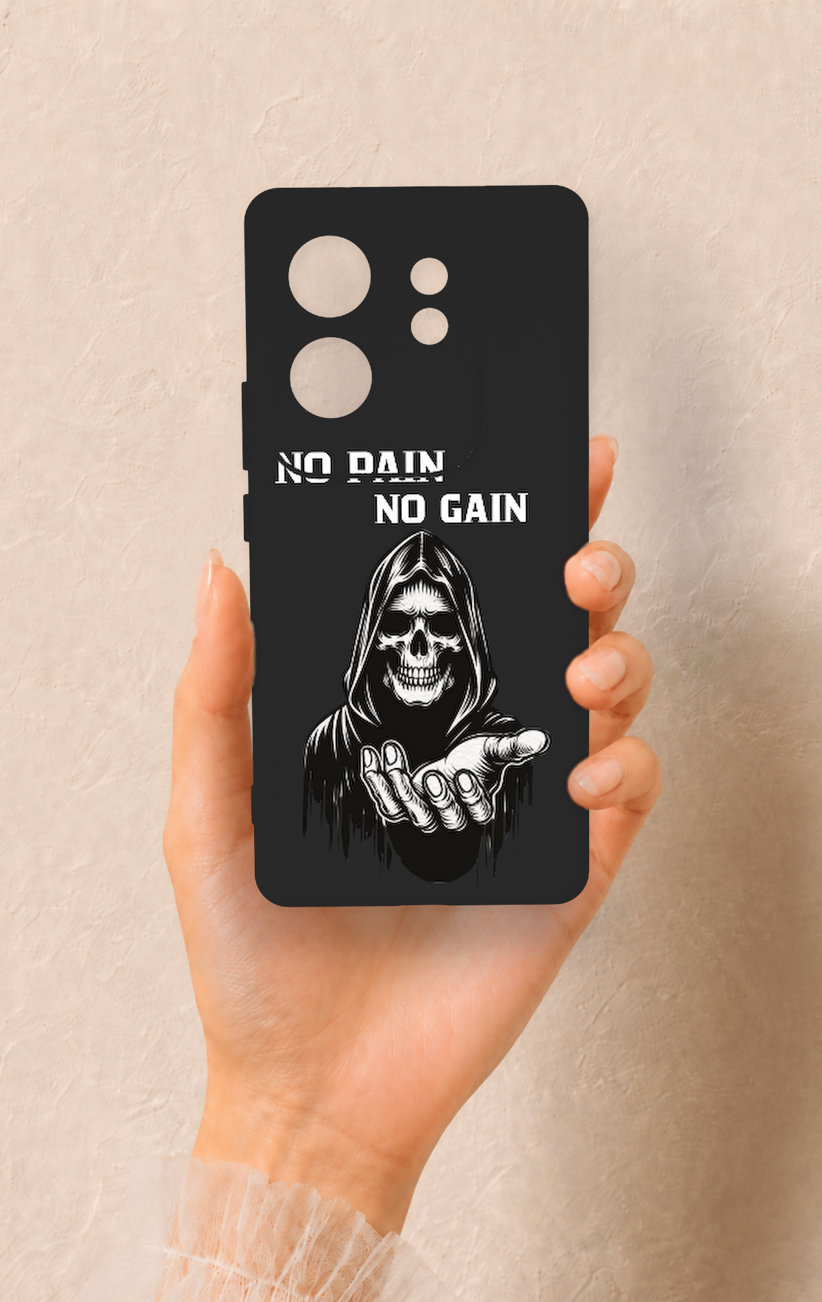 İnfinix Zero 30 Uyumlu No Pain No Gain Desenli Silikon Kılıf