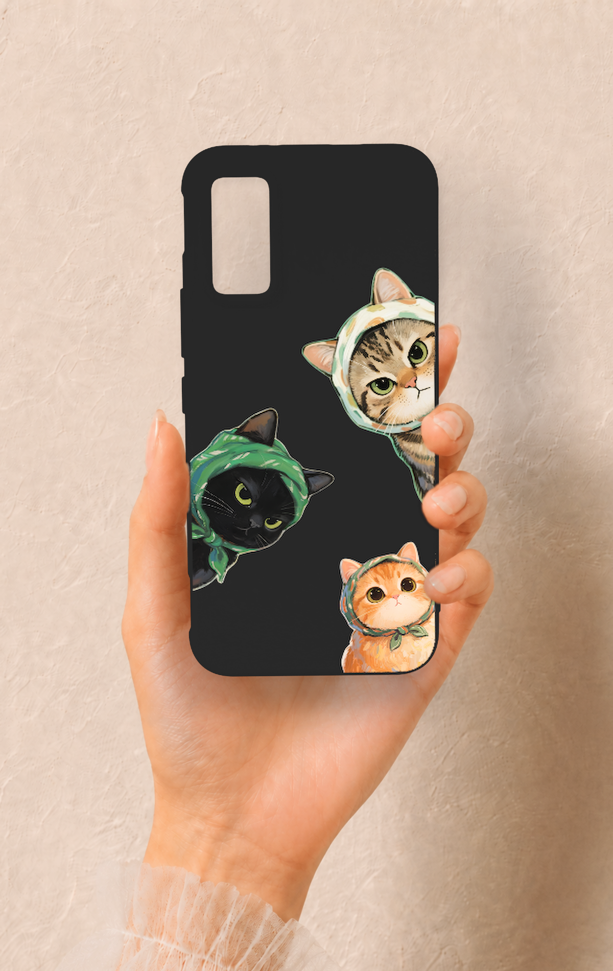 İnfinix Gt 30 Pro Uyumlu Kedi Ekibi Desenli Silikon Kılıf