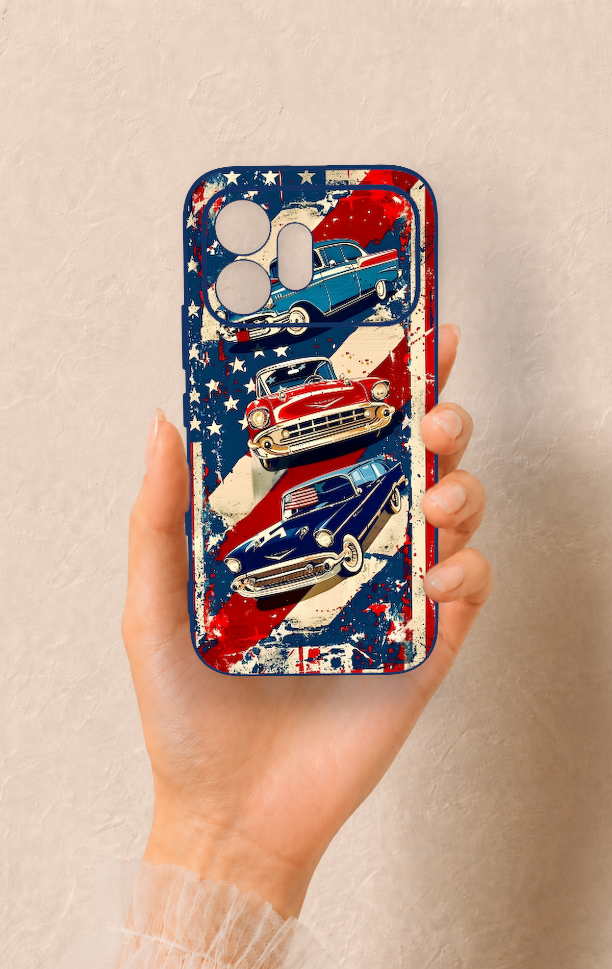 Honor 600 Uyumlu Amerikan Chevrolet Desenli Silikon Kılıf