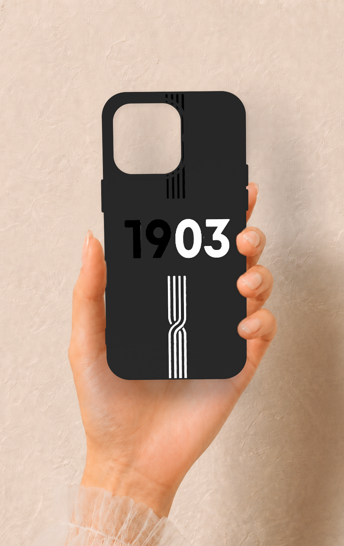 iPhone 15 Pro Max Uyumlu 1903 Kemer Desenli Silikon Kılıf