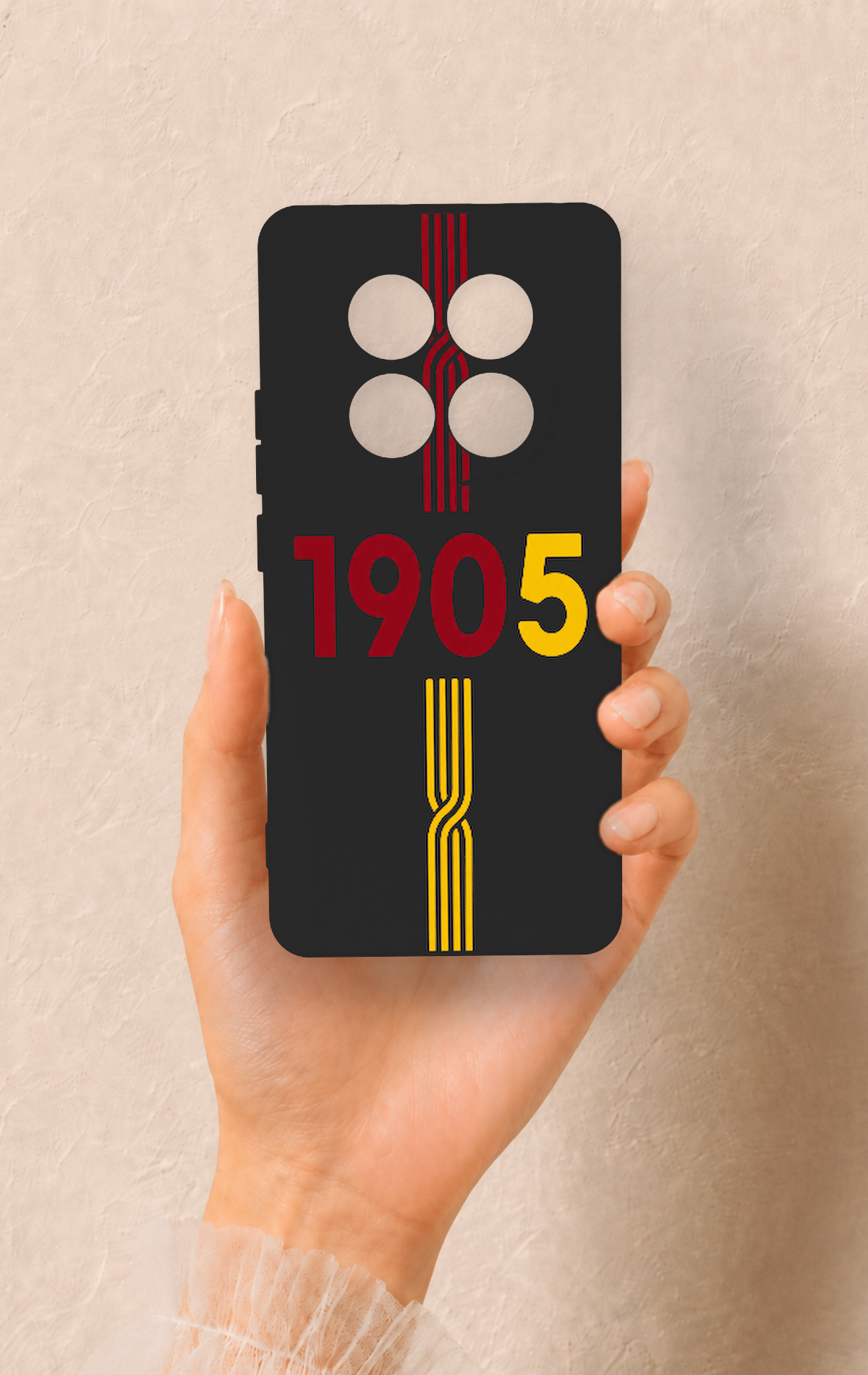 Redmi Note 14 Pro 5G Uyumlu 1905 Kemer Desenli Silikon Kılıf
