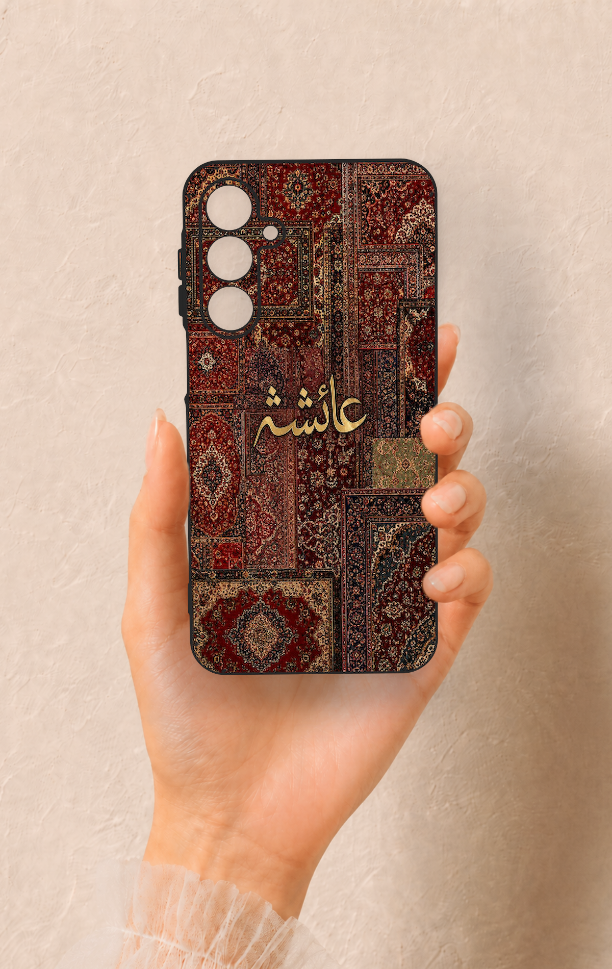 Samsung A16 Uyumlu Vintage Halı Desenli Silikon Kılıf