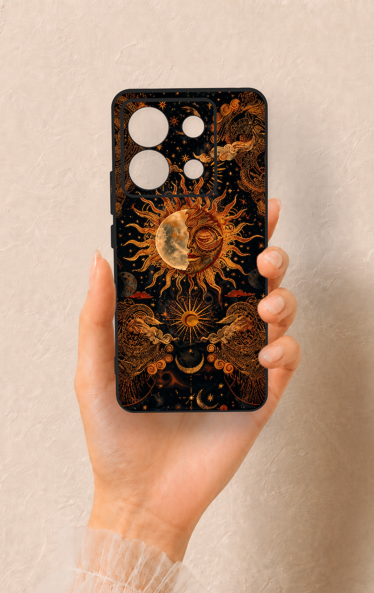 Redmi Note 13 Pro 5G Uyumlu Mistik Güneş Desenli Silikon Kılıf