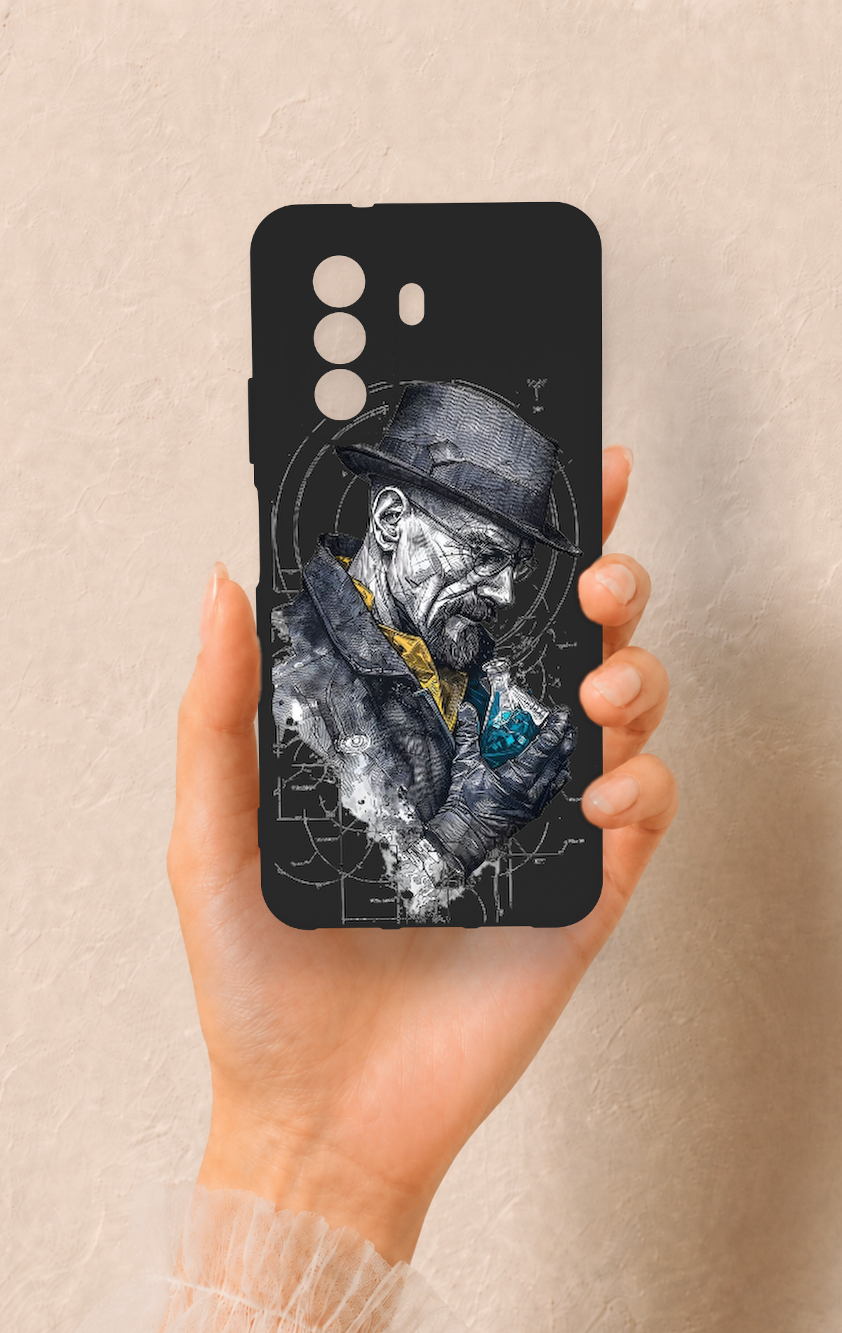 Huawei Nova Y70 Uyumlu Walter White Desenli Silikon Kılıf