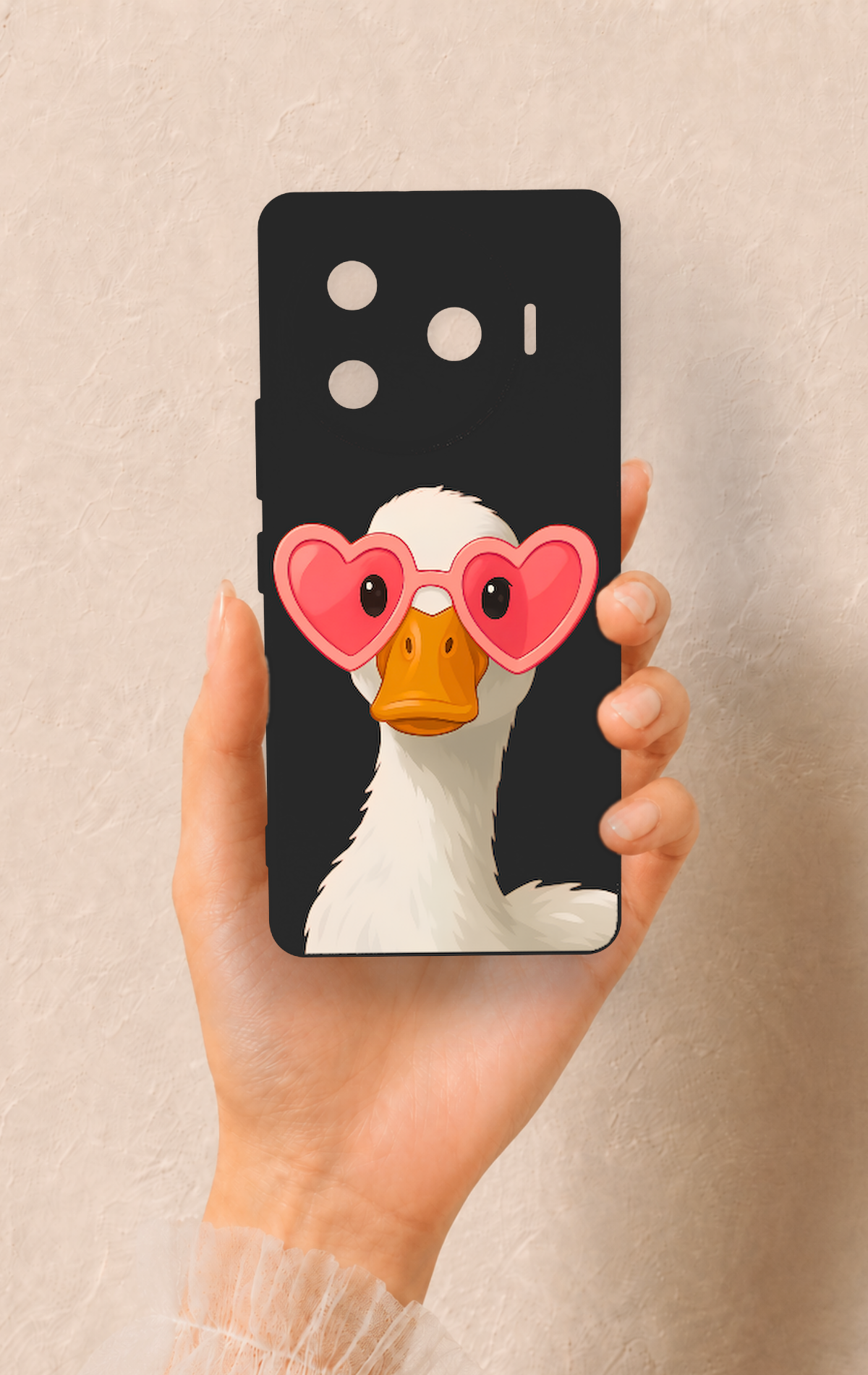 Tecno Camon 30 Pro 5G Uyumlu Aşık Ördek Desenli Silikon Kılıf