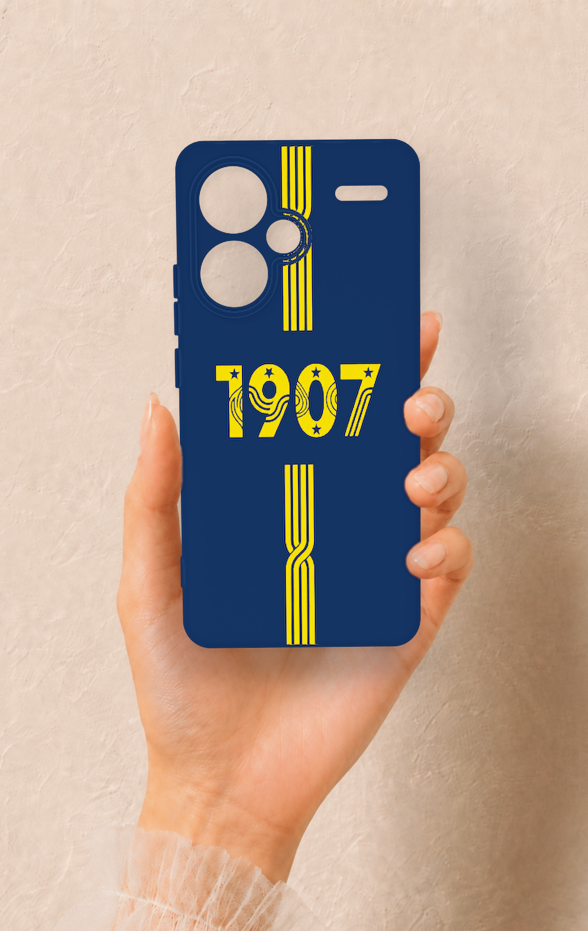 Redmi Note 13 Pro Plus Uyumlu 1907 Kemer Desenli Silikon Kılıf
