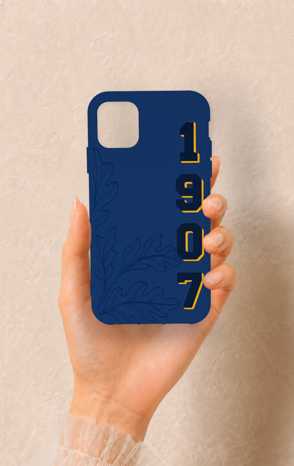 iPhone 11 Uyumlu 1907 Palamut Desenli Silikon Kılıf