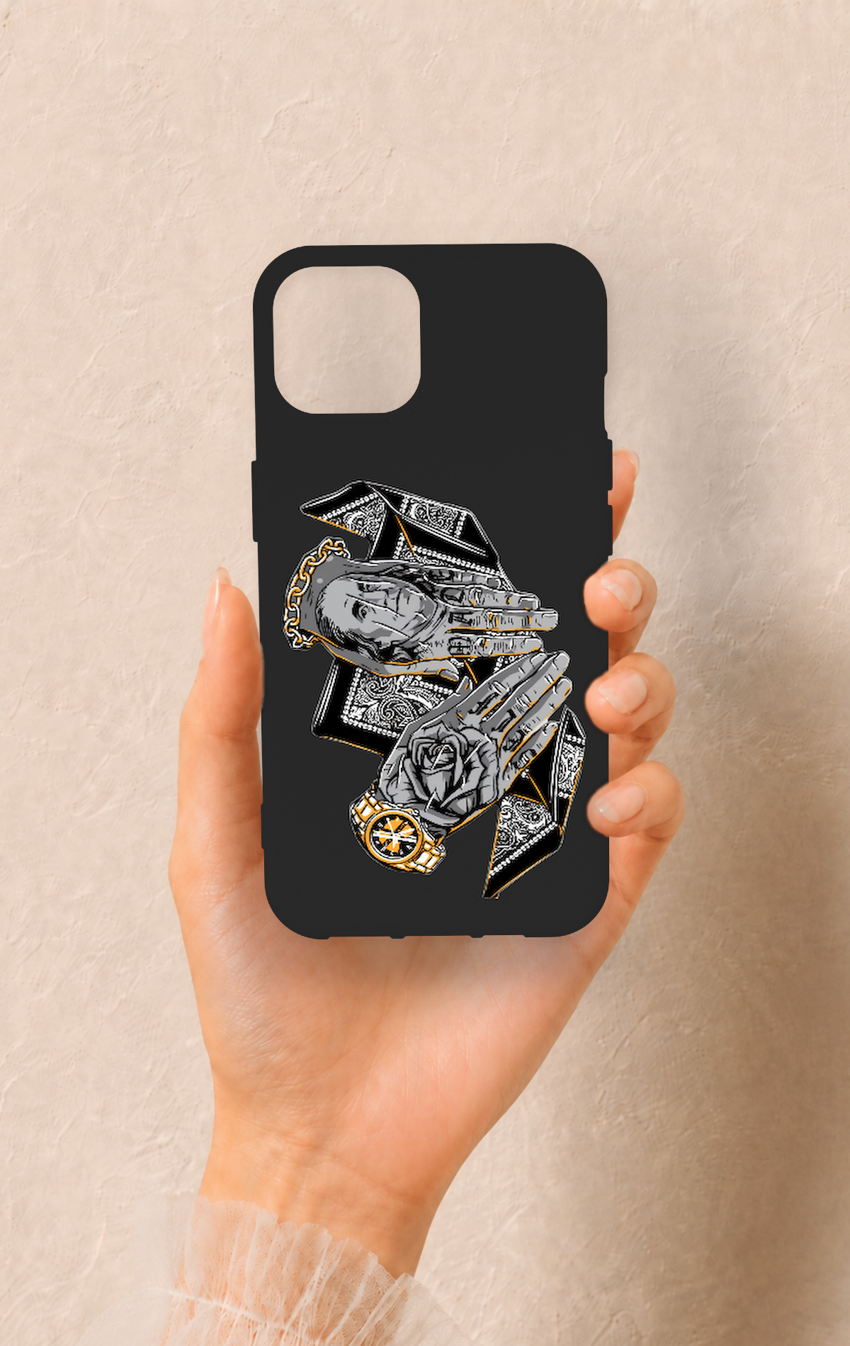 iPhone 14 Uyumlu Self Made Desenli Silikon Kılıf