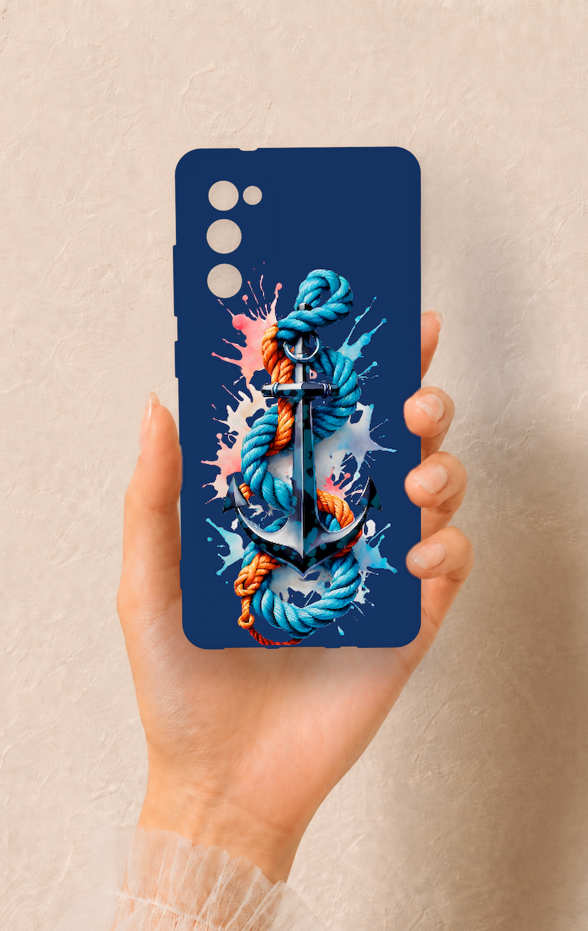 Samsung S20Fe Uyumlu Anchor Desenli Silikon Kılıf
