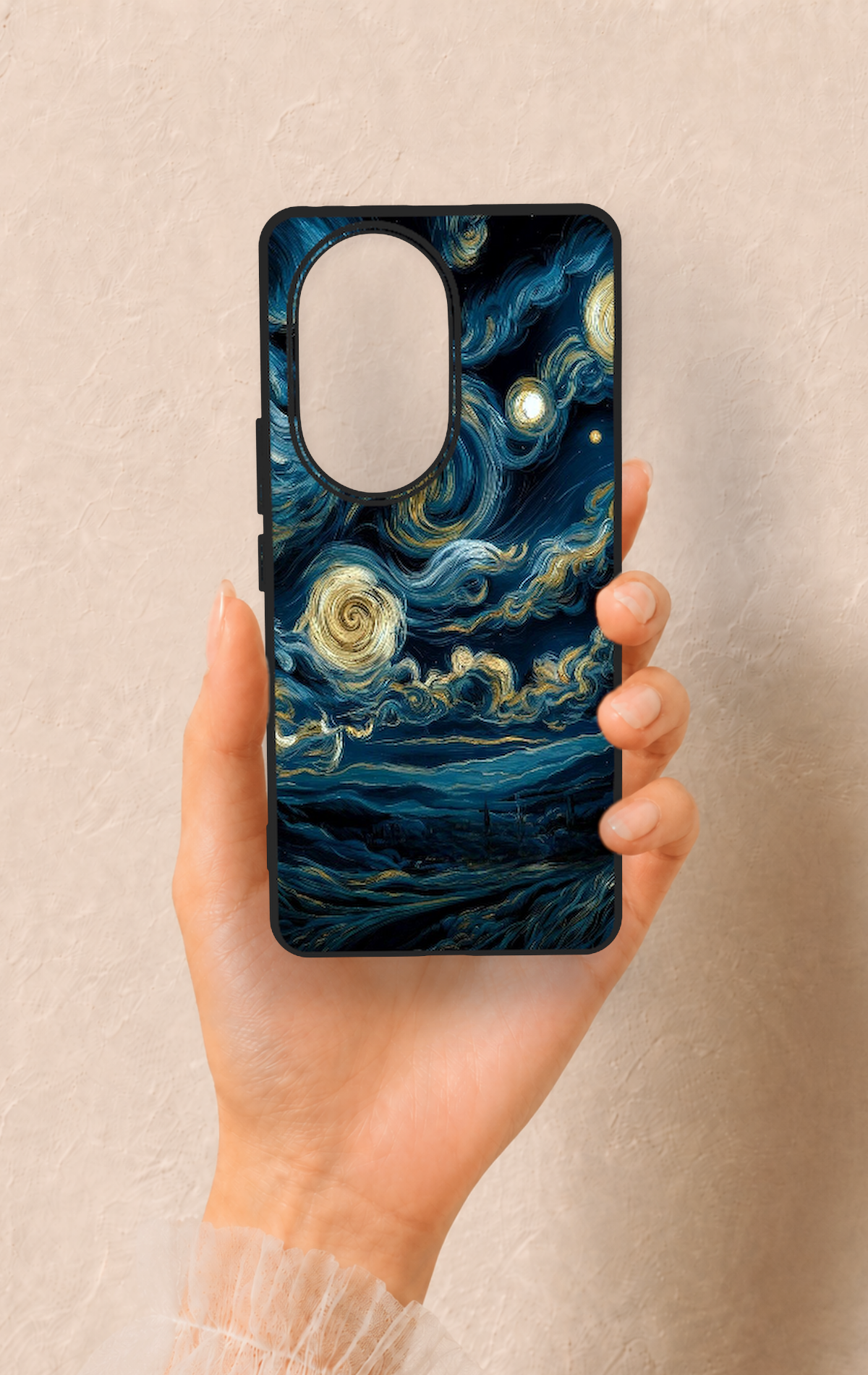 Honor 200 Pro 5G Uyumlu Yıldızlı Gece Desenli Silikon Kılıf