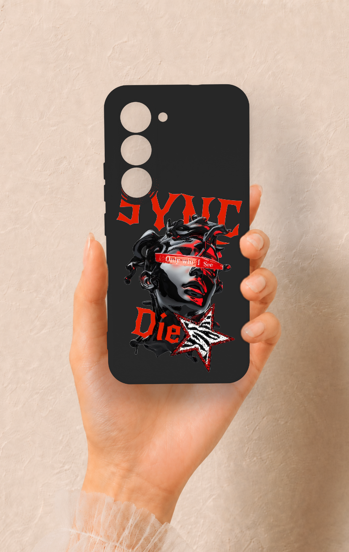 Tecno Spark 40 Pro Uyumlu Sync Die Desenli Silikon Kılıf