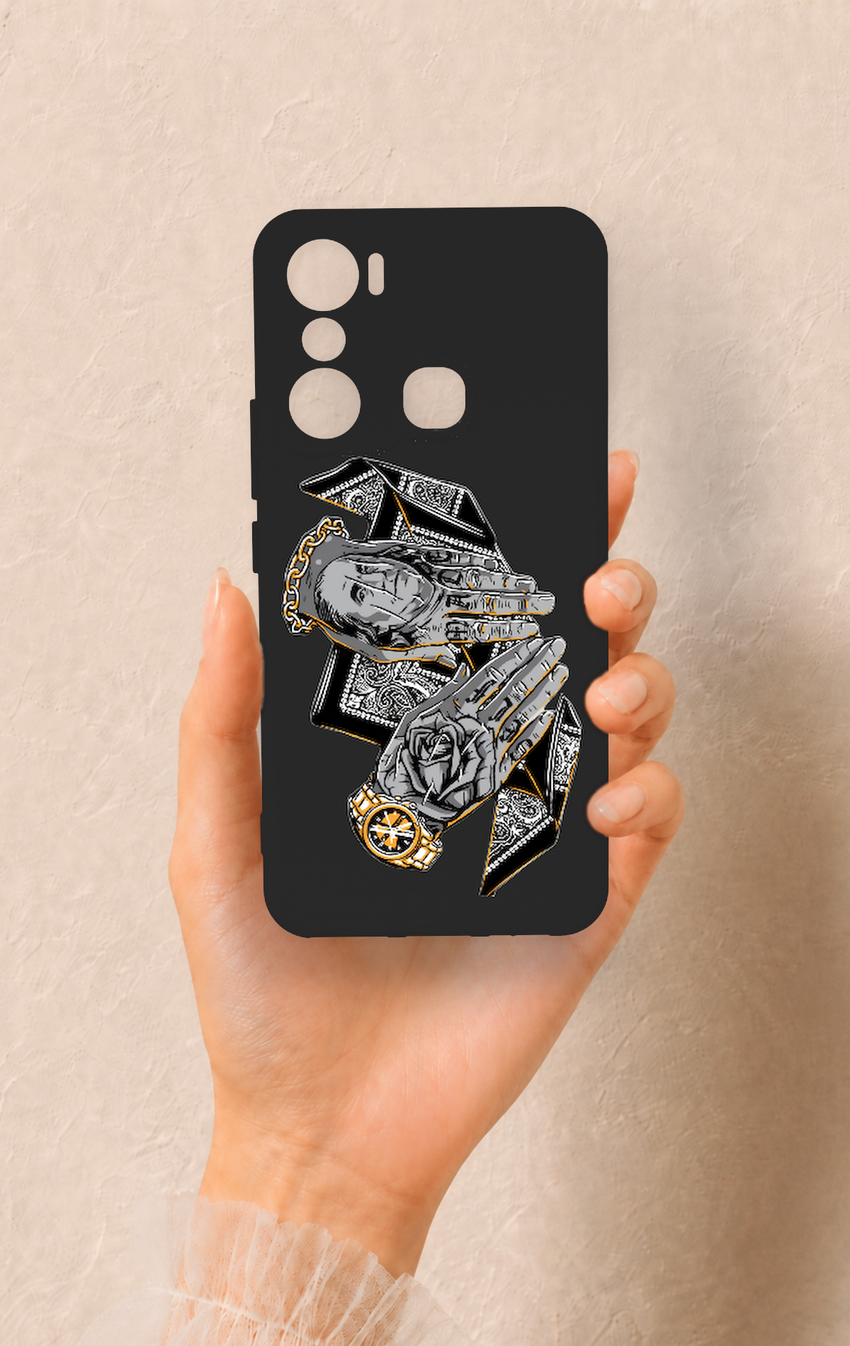 İnfinix Hot 20i Uyumlu Self Made Desenli Silikon Kılıf