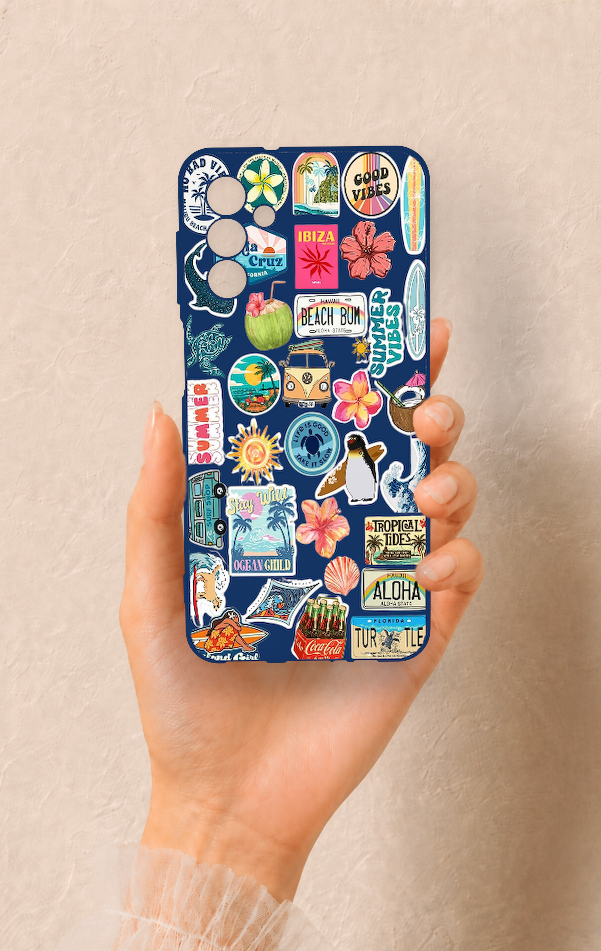 Samsung A04S Uyumlu Summer Vibes Desenli Silikon Kılıf