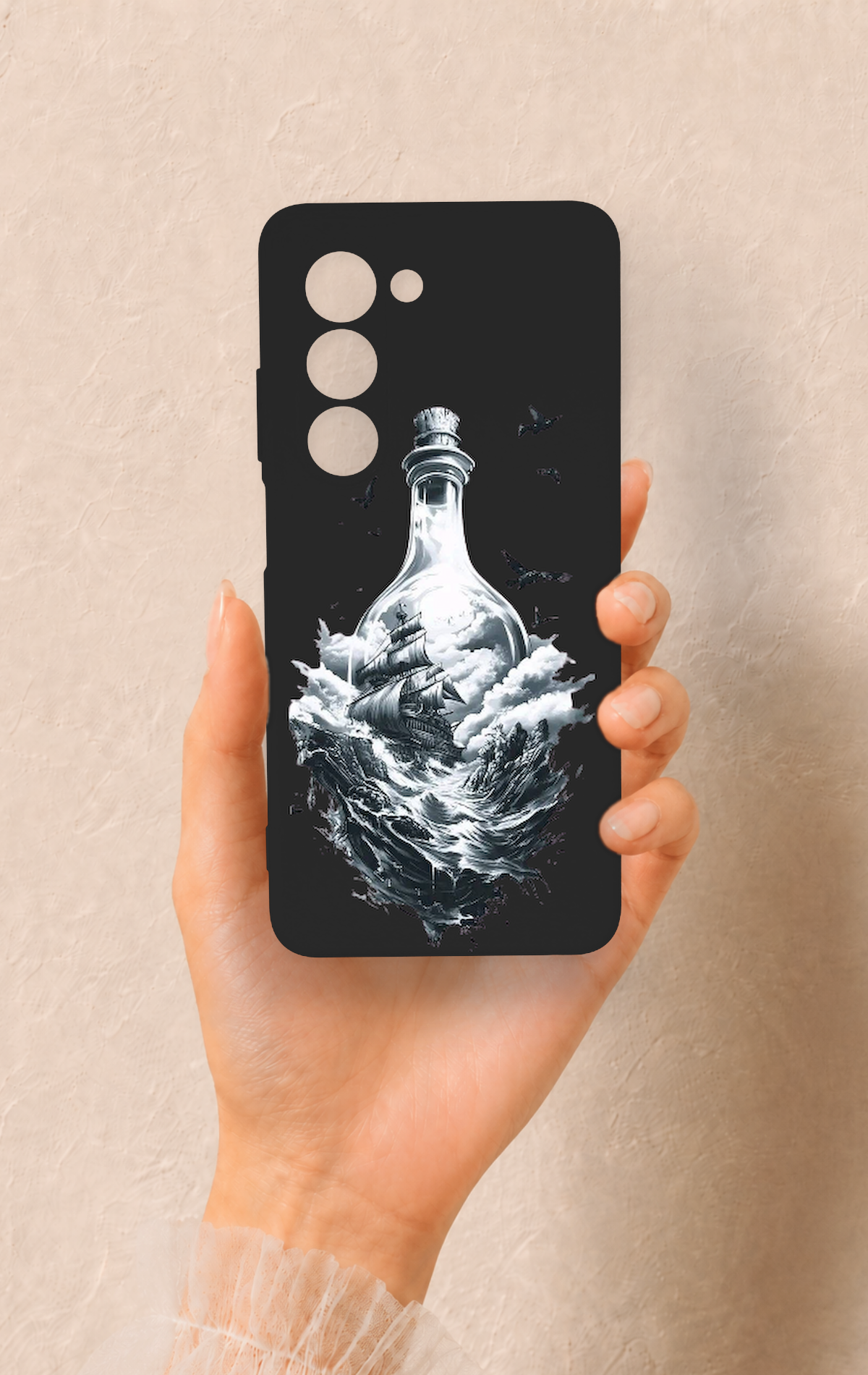 Oppo A5 5G Uyumlu Secret Sea Desenli Silikon Kılıf