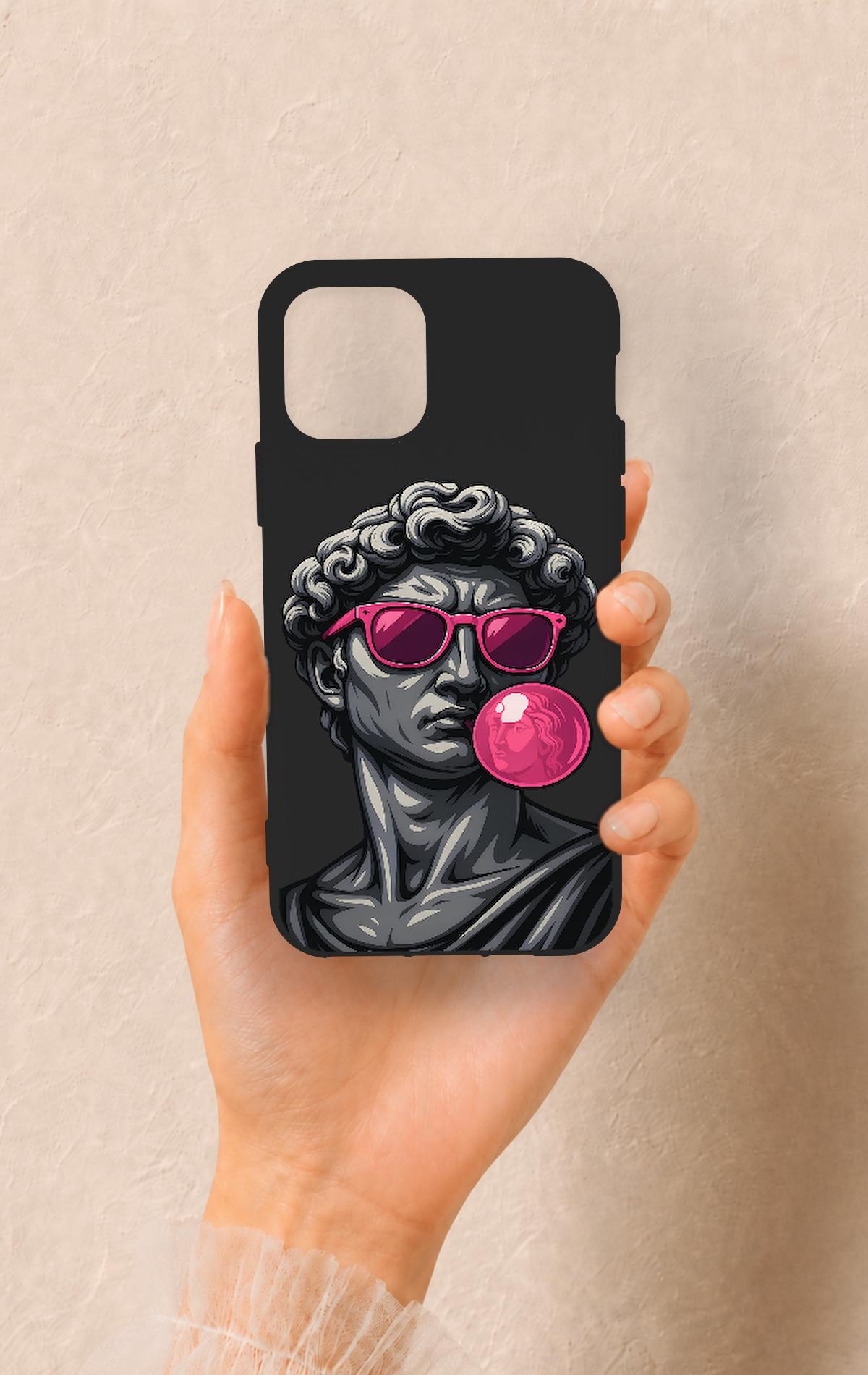 iPhone 11 Pro Uyumlu Pop David Desenli Silikon Kılıf